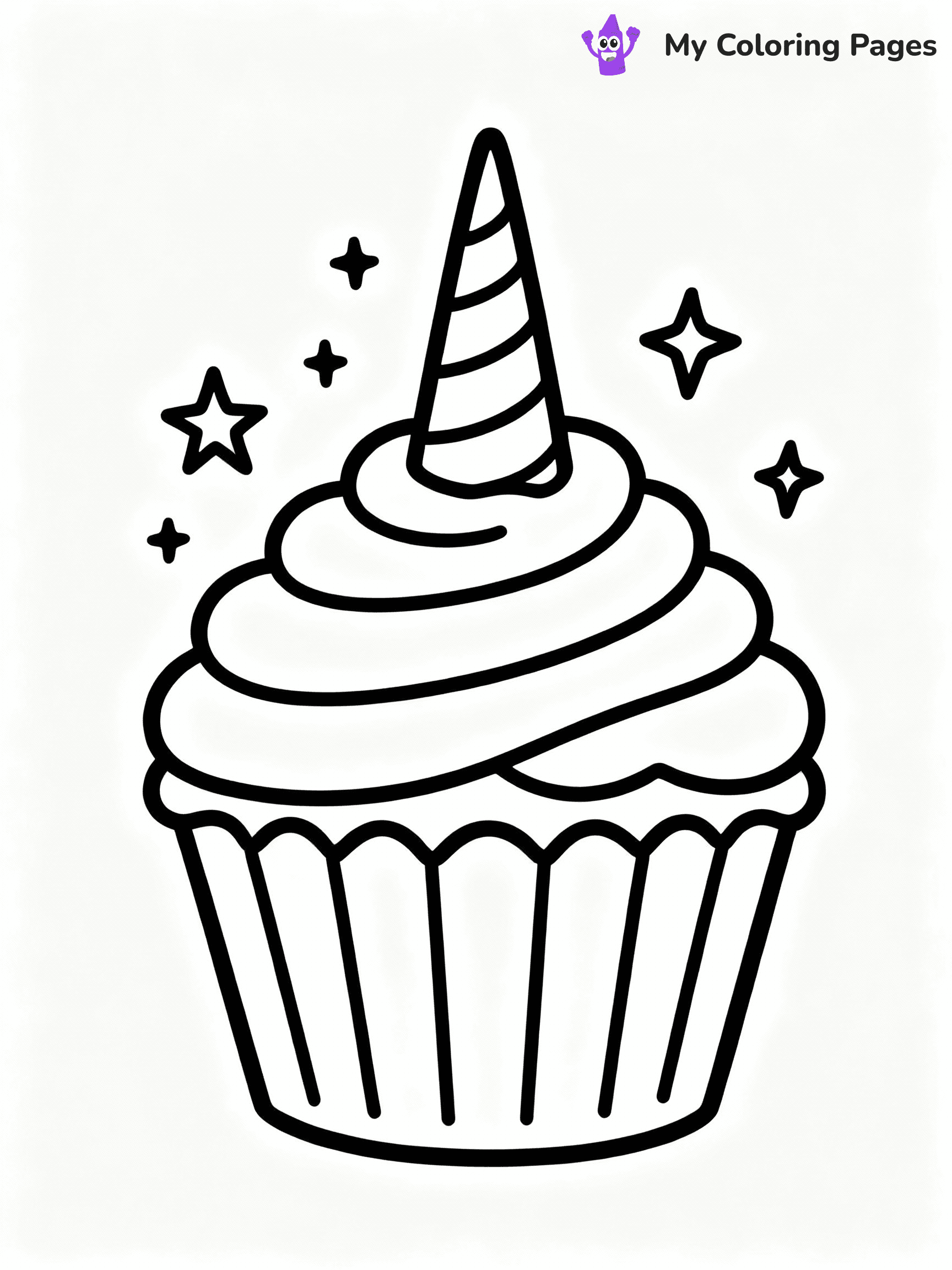 Cupcake Coloring Pages - 19