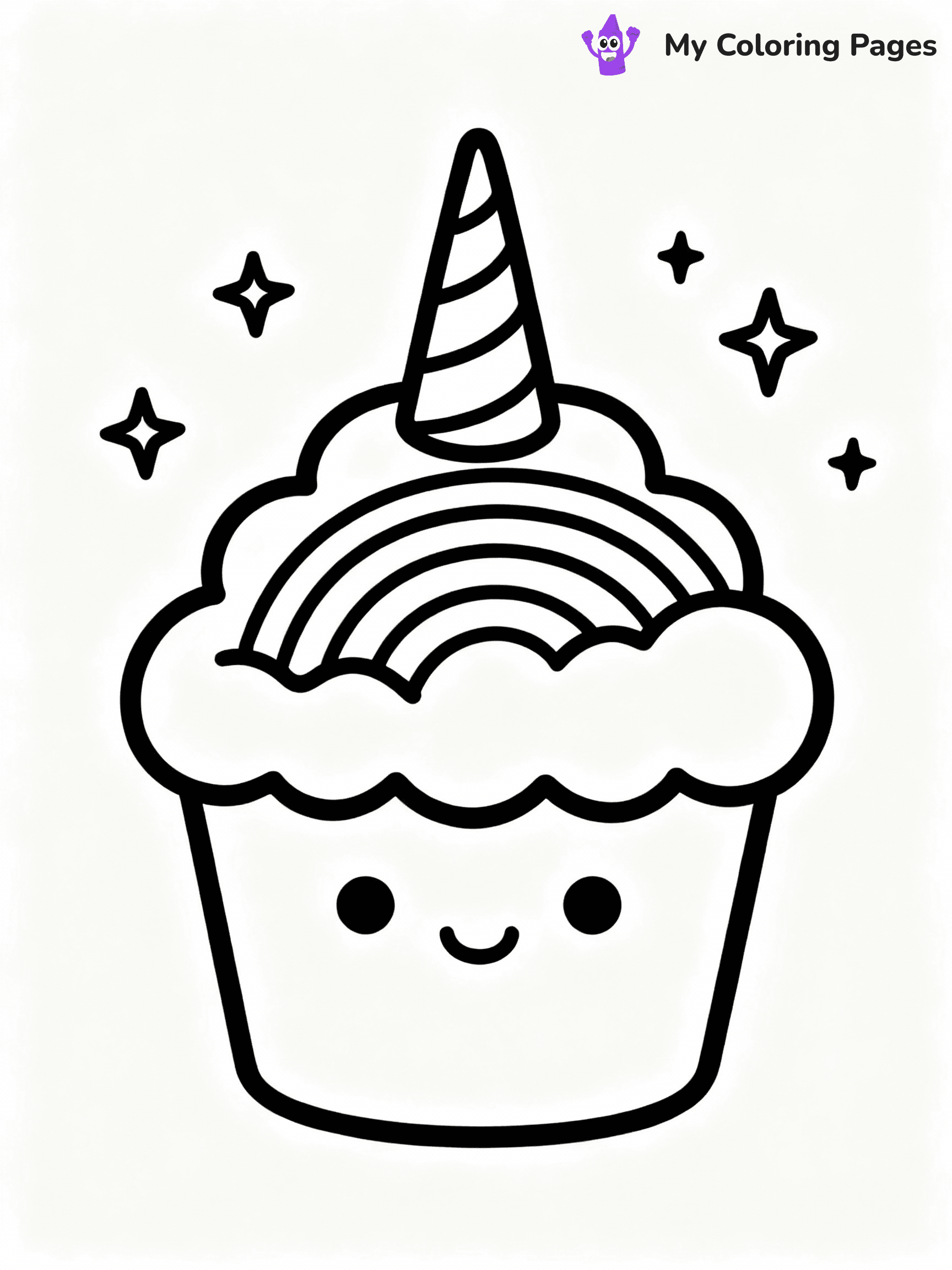 Cupcake Coloring Pages - 18