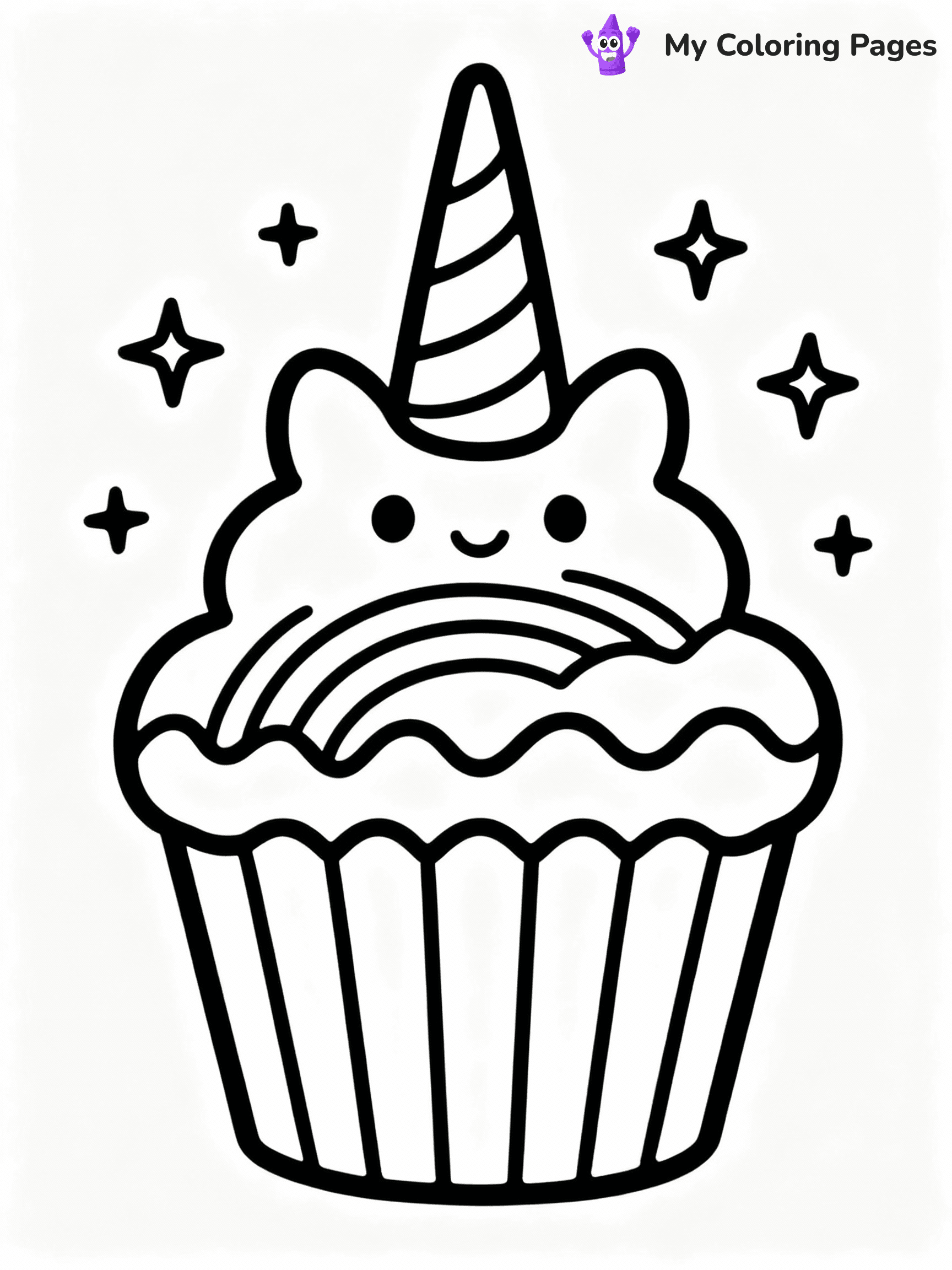 Cupcake Coloring Pages - 17