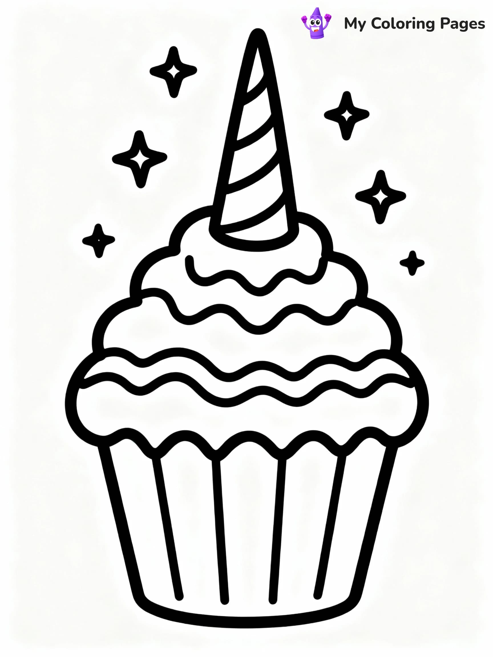 Cupcake Coloring Pages - 16
