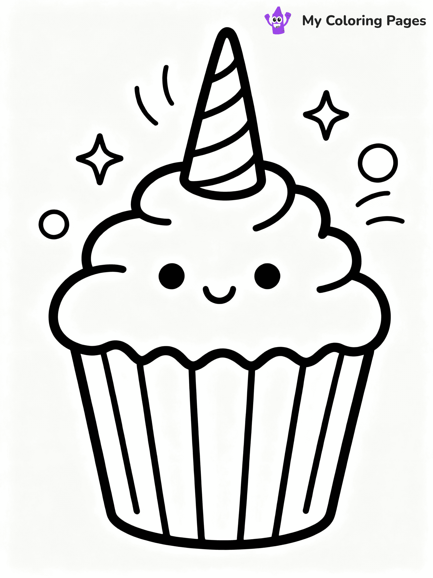 Cupcake Coloring Pages - 15