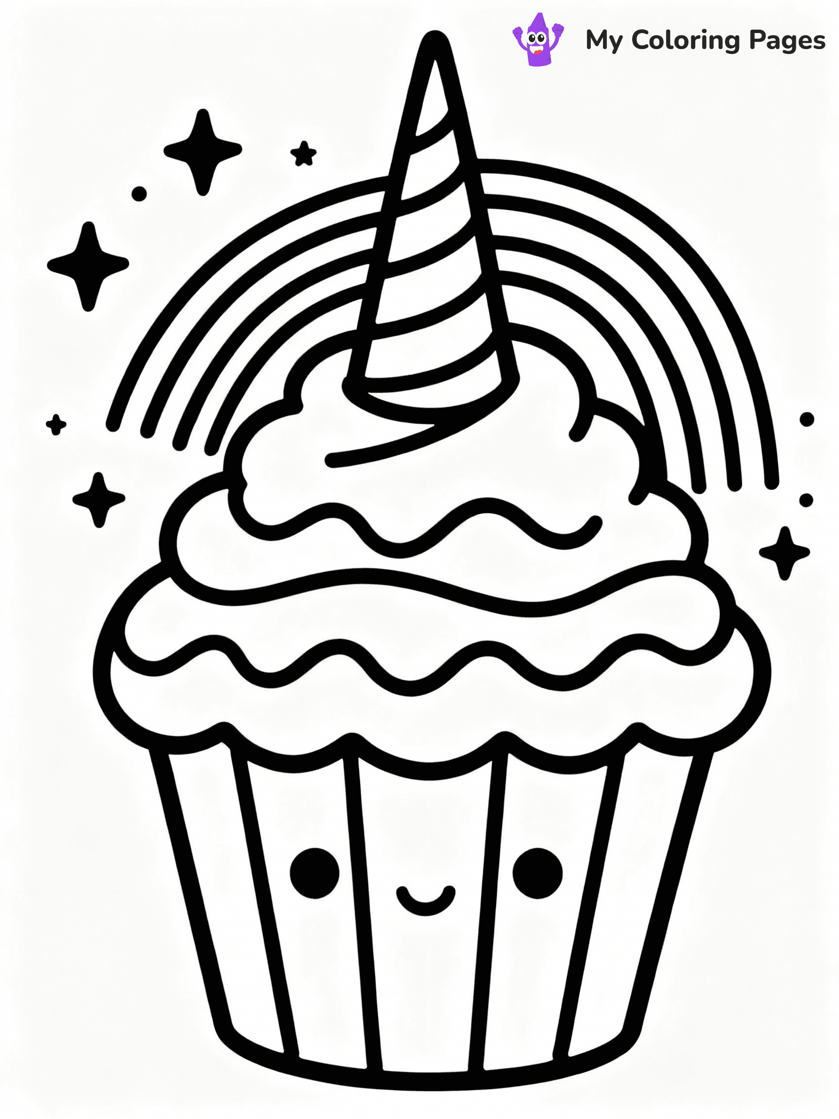 Cupcake Coloring Pages - 14
