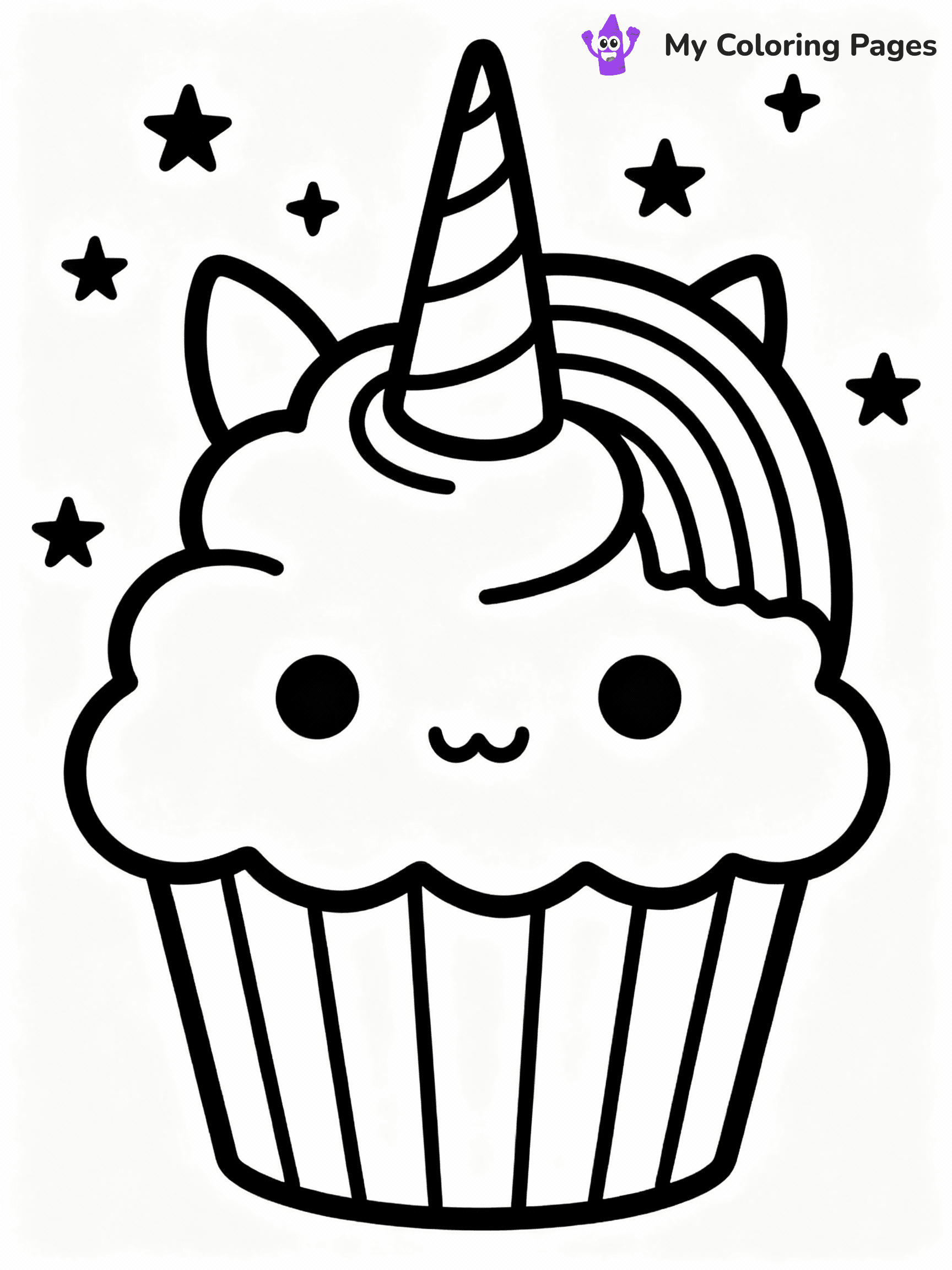 Cupcake Coloring Pages - 12