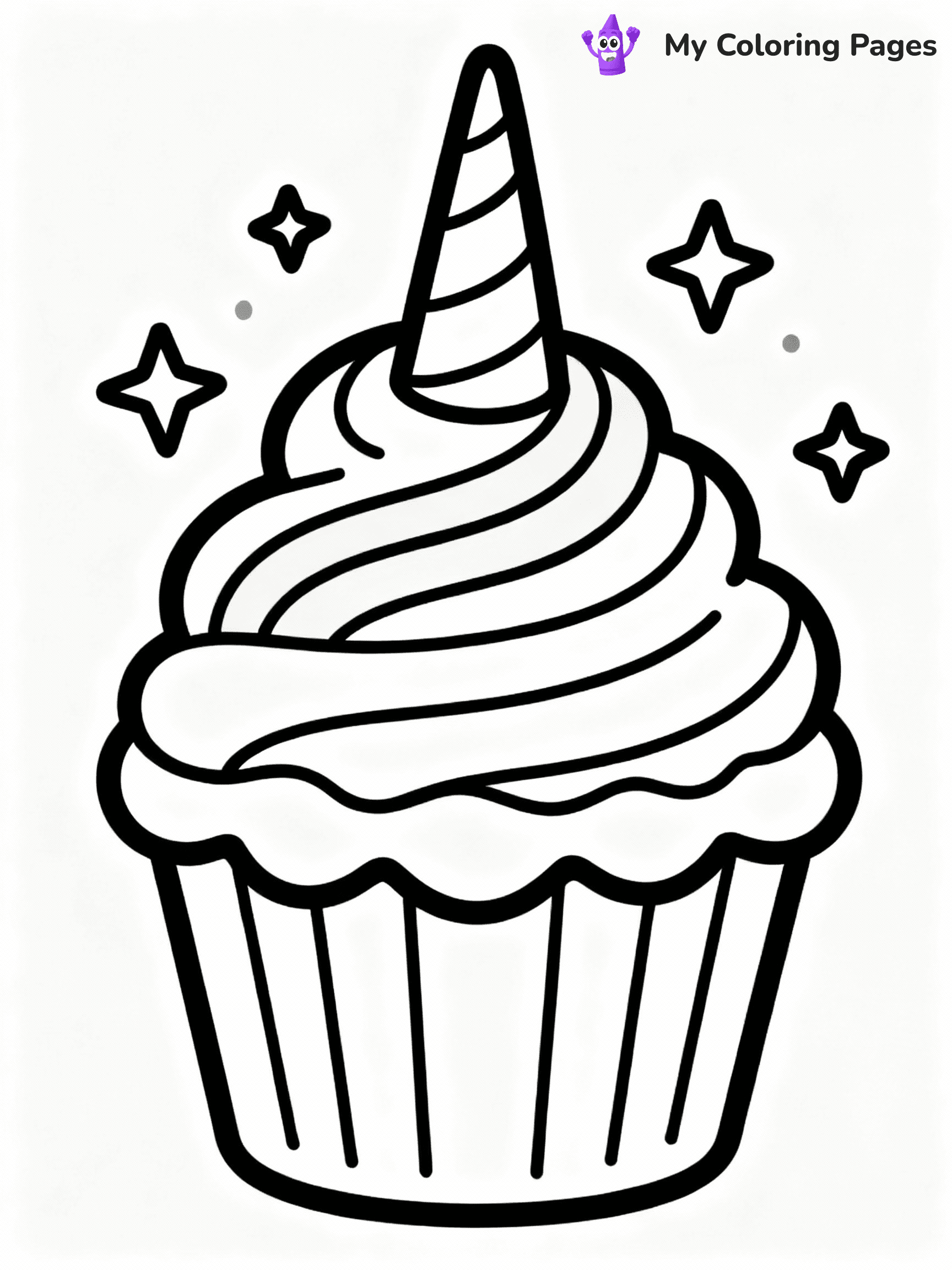 Cupcake Coloring Pages - 11