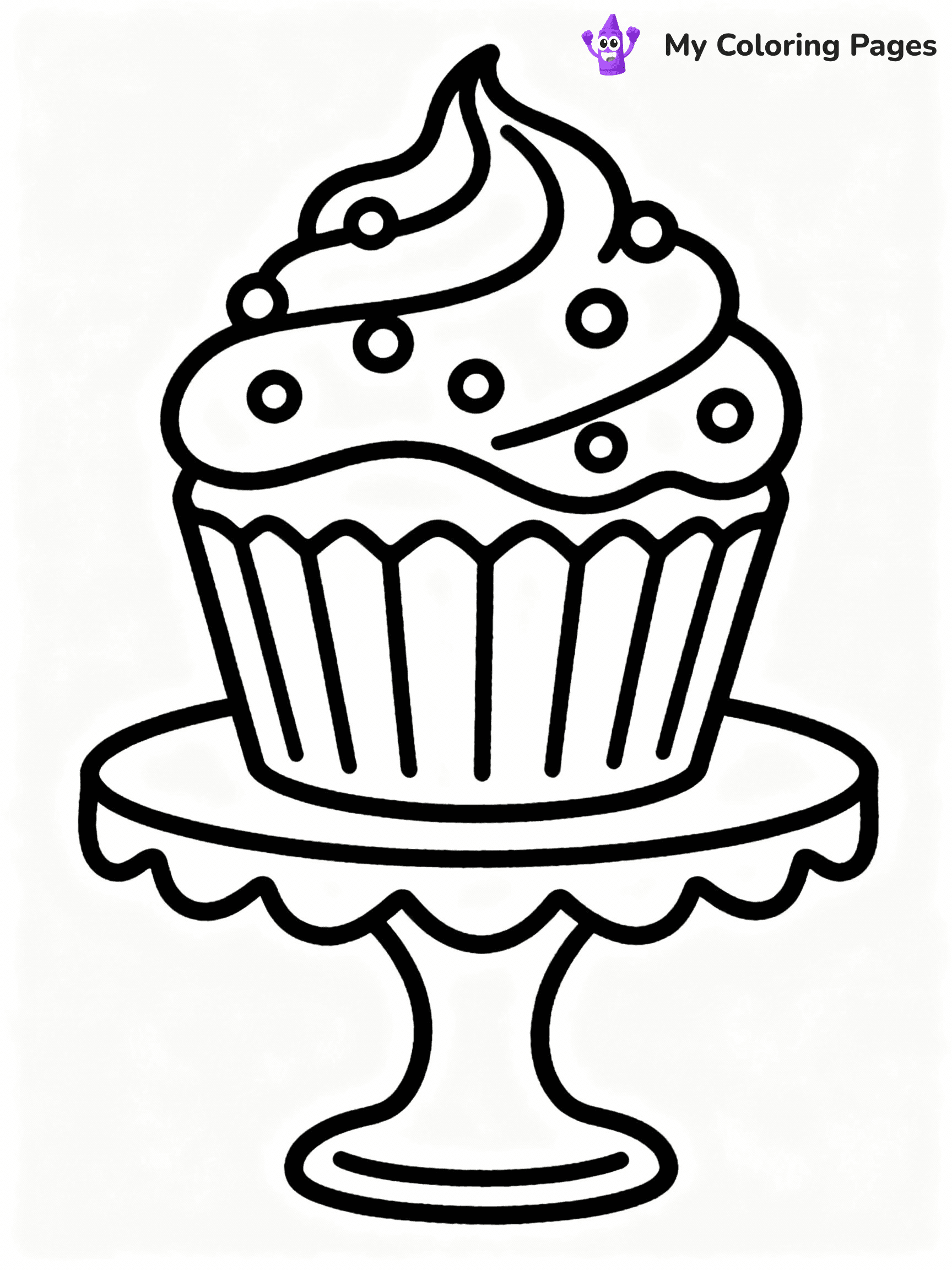 Cupcake Coloring Pages - 7