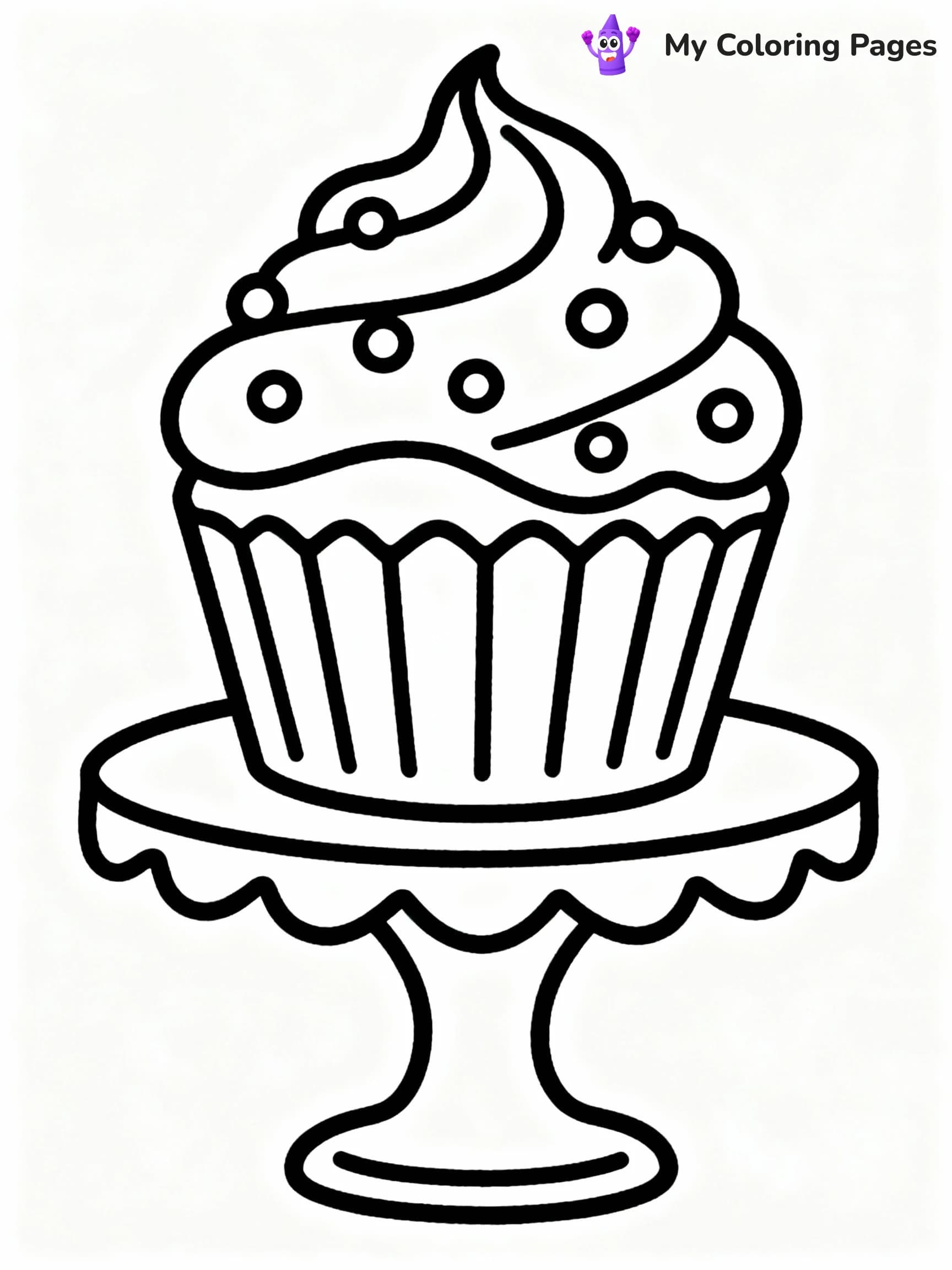 Cupcake Coloring Pages - 7