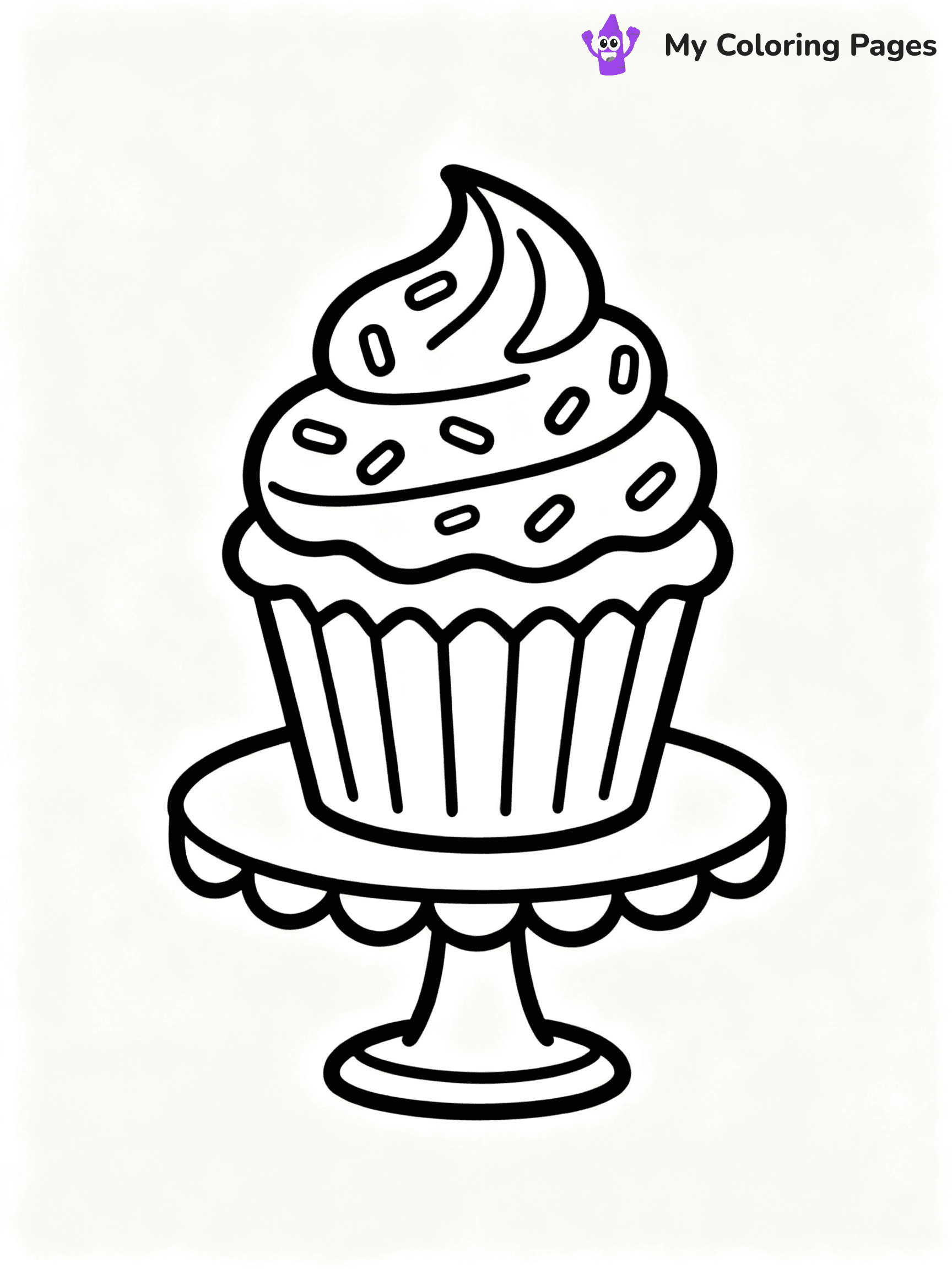 Cupcake Coloring Pages - 6