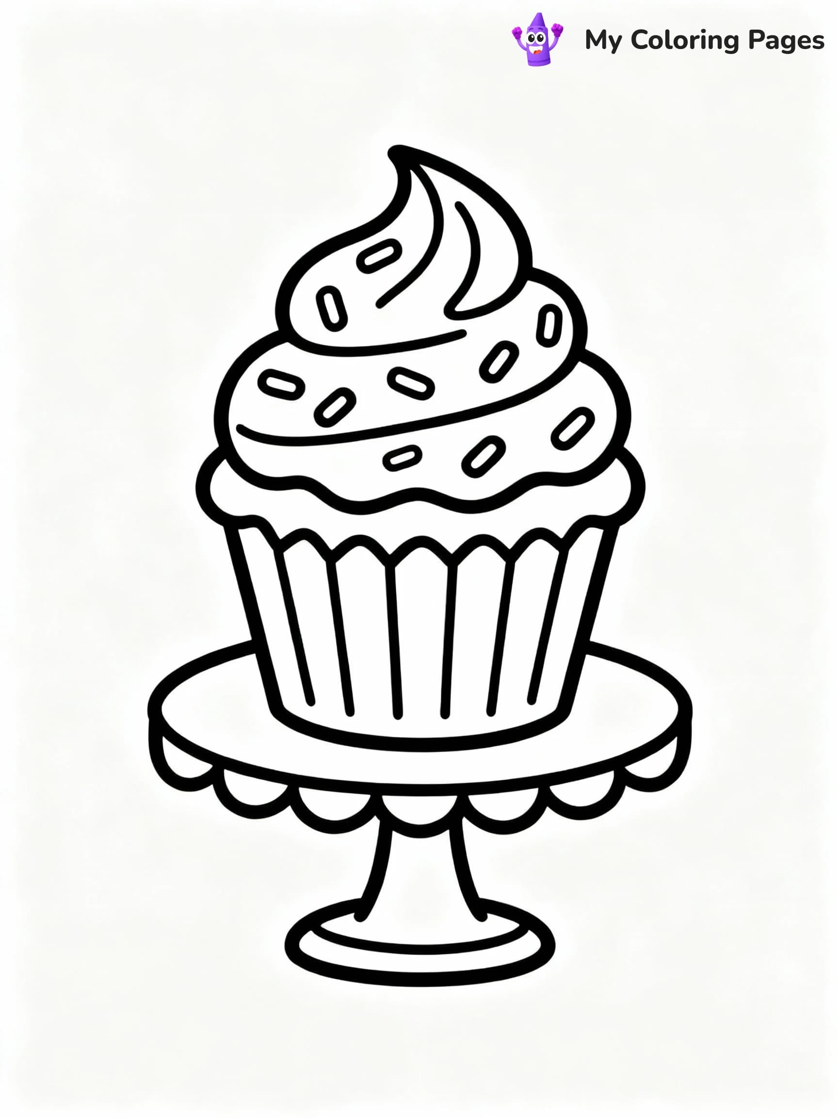 Cupcake Coloring Pages - 6
