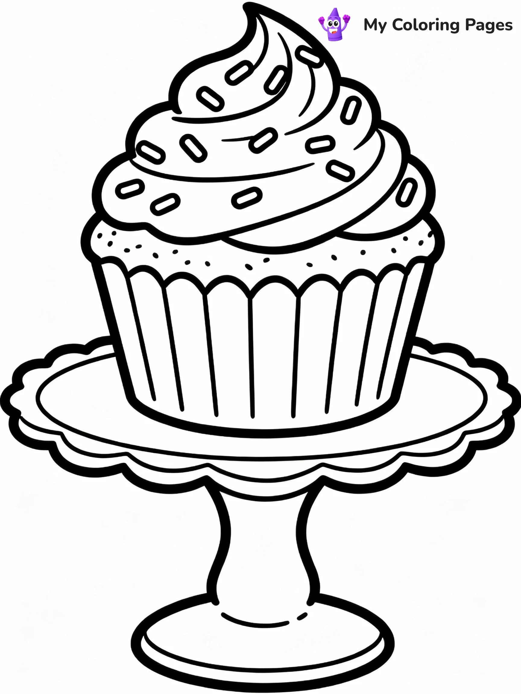 Cupcake Coloring Pages - 5
