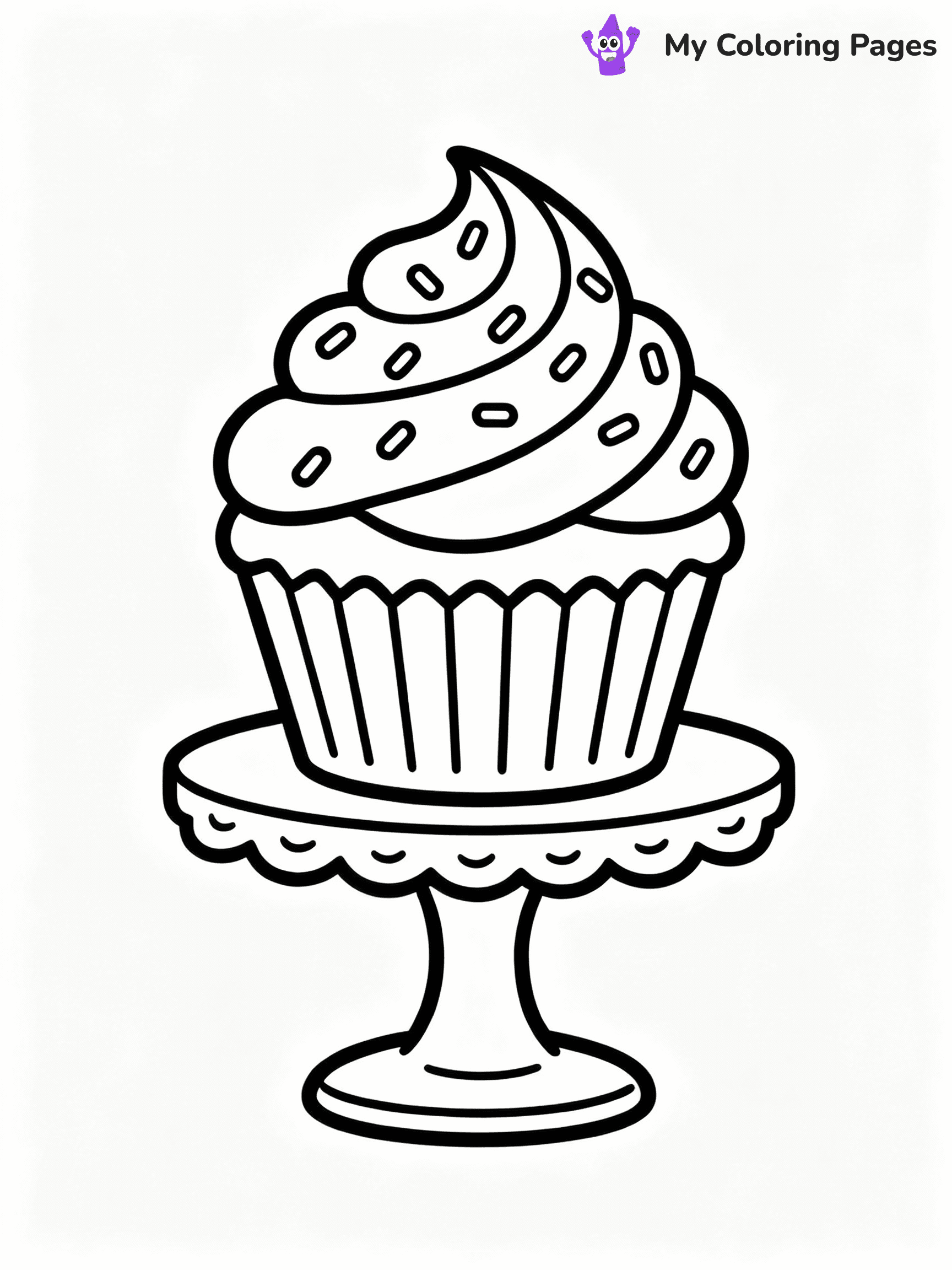 Cupcake Coloring Pages - 2