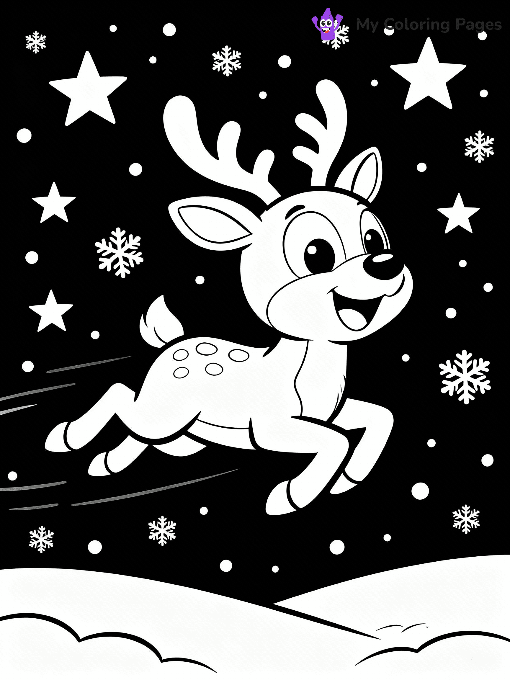 Rudolph Coloring Pages - 31