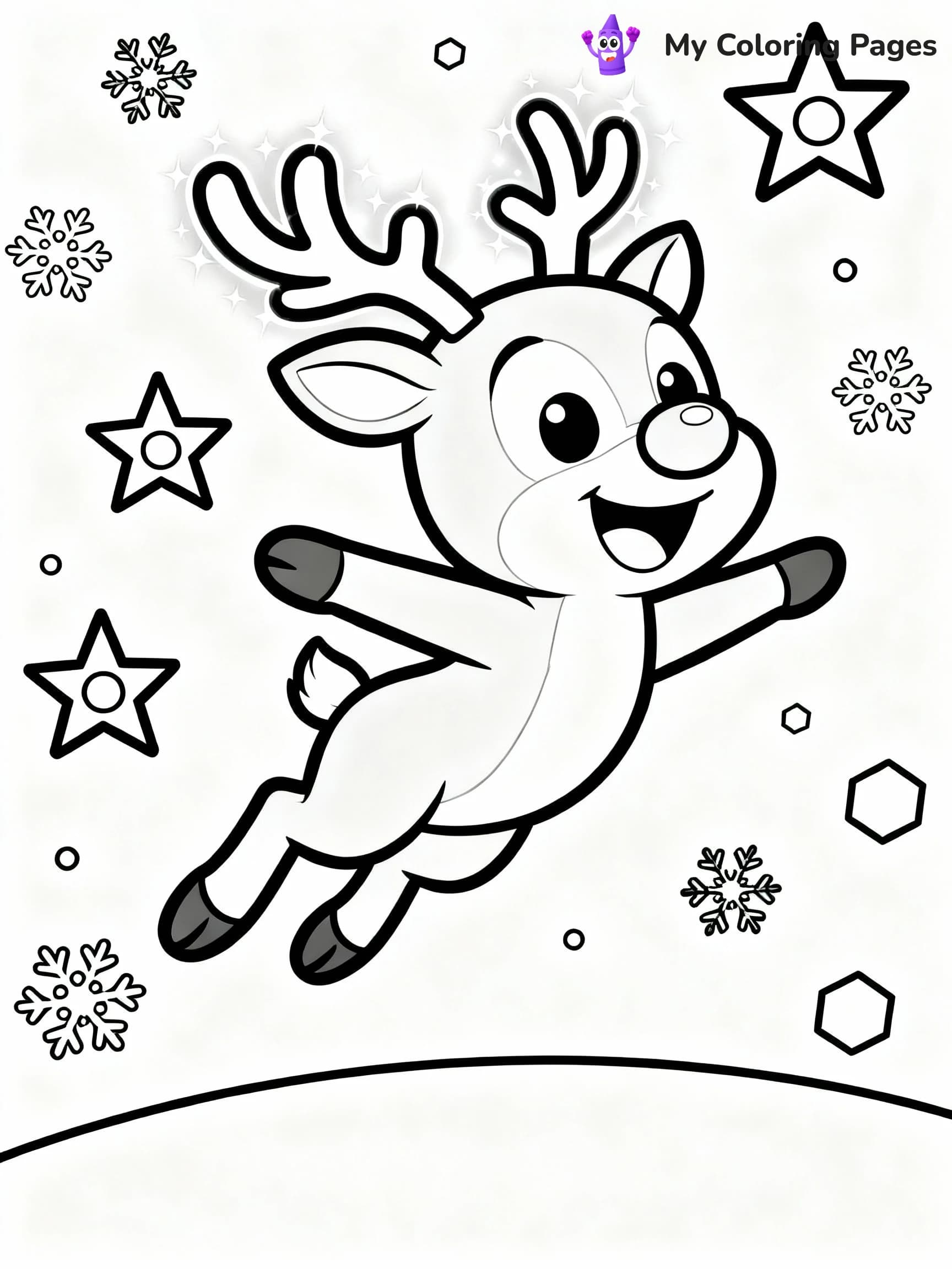 Rudolph Coloring Pages - 24