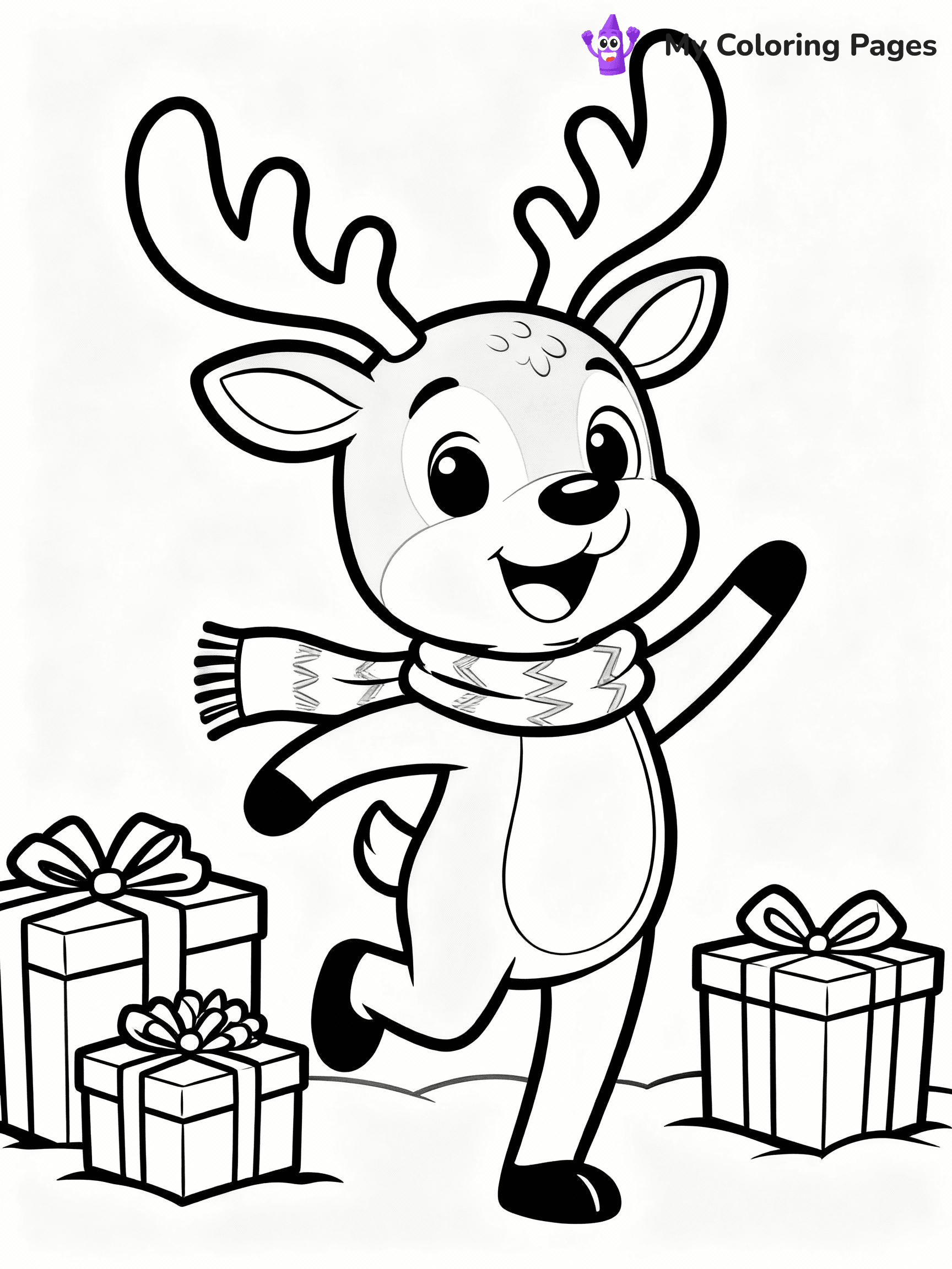 Rudolph Coloring Pages - 17
