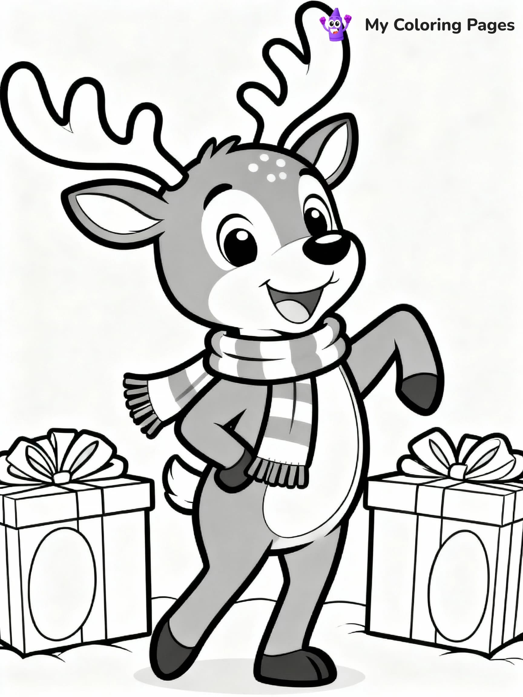 Rudolph Coloring Pages - 16