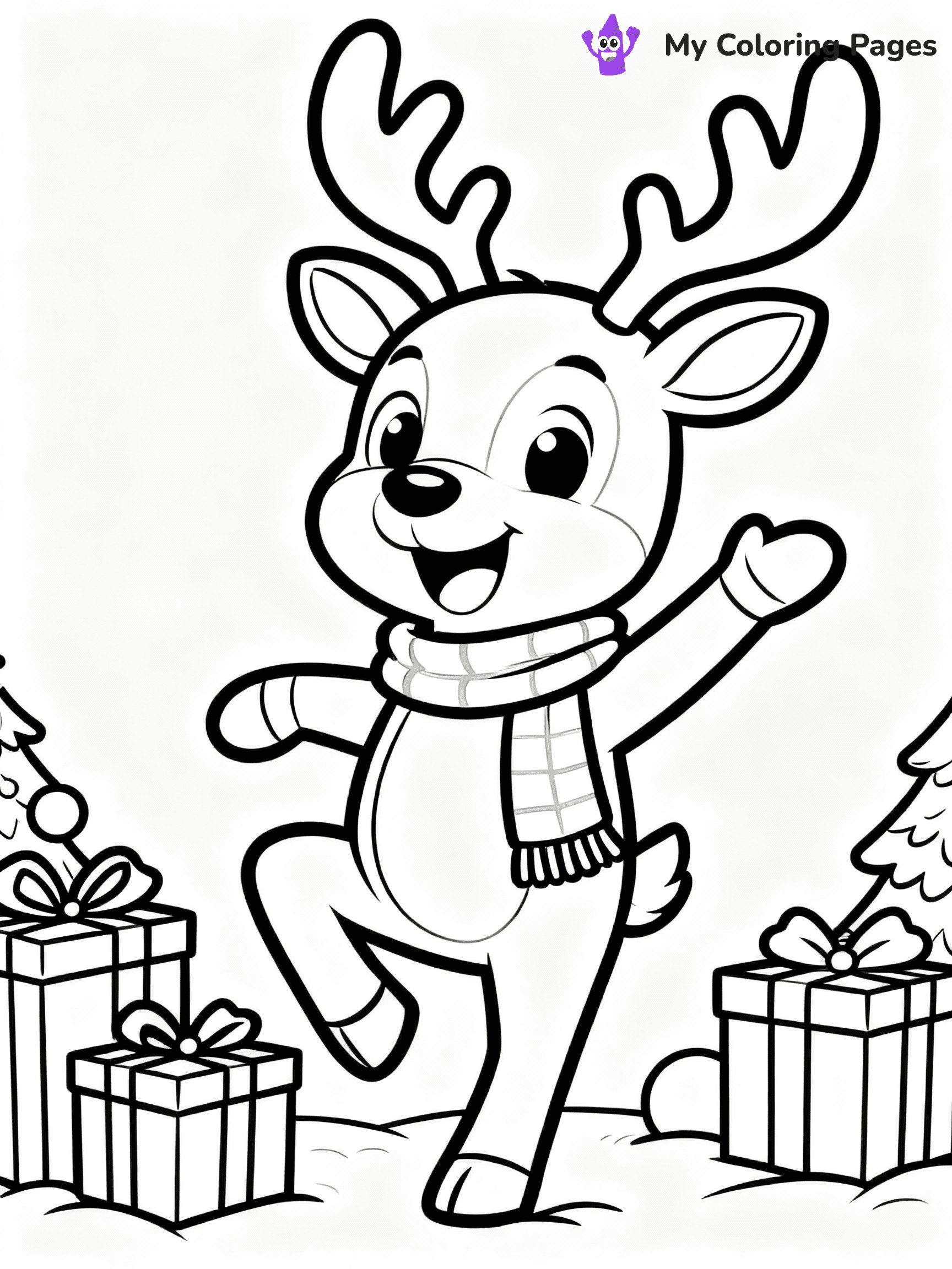 Rudolph Coloring Pages - 15
