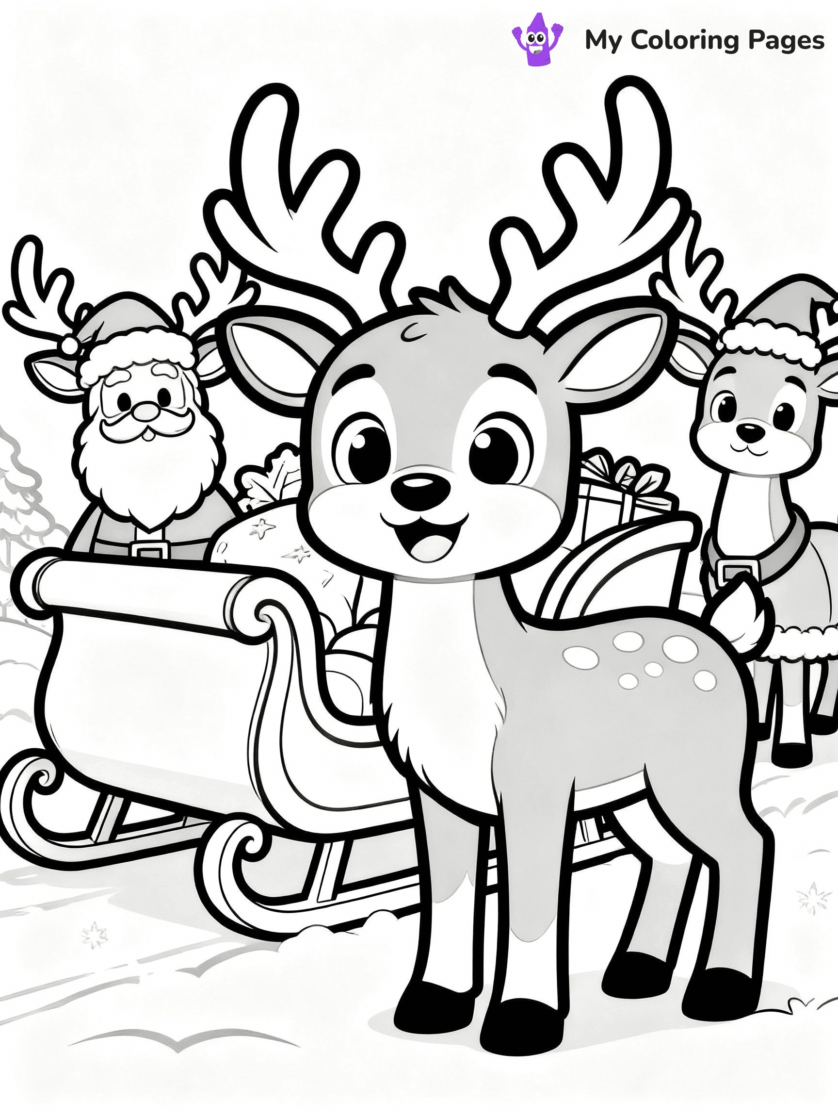Rudolph Coloring Pages - 11