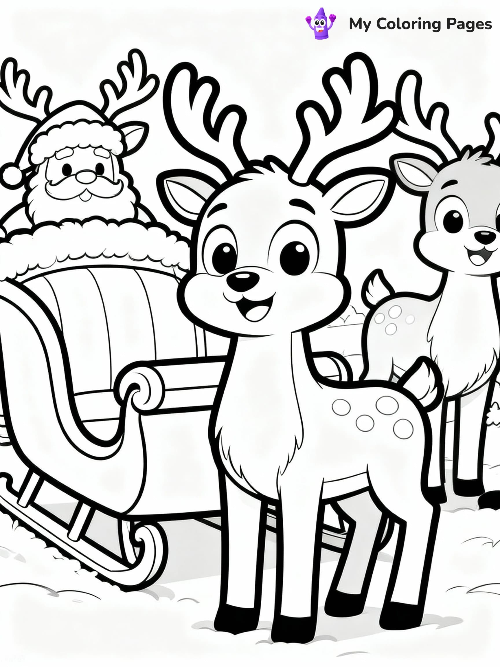 Rudolph Coloring Pages - 9
