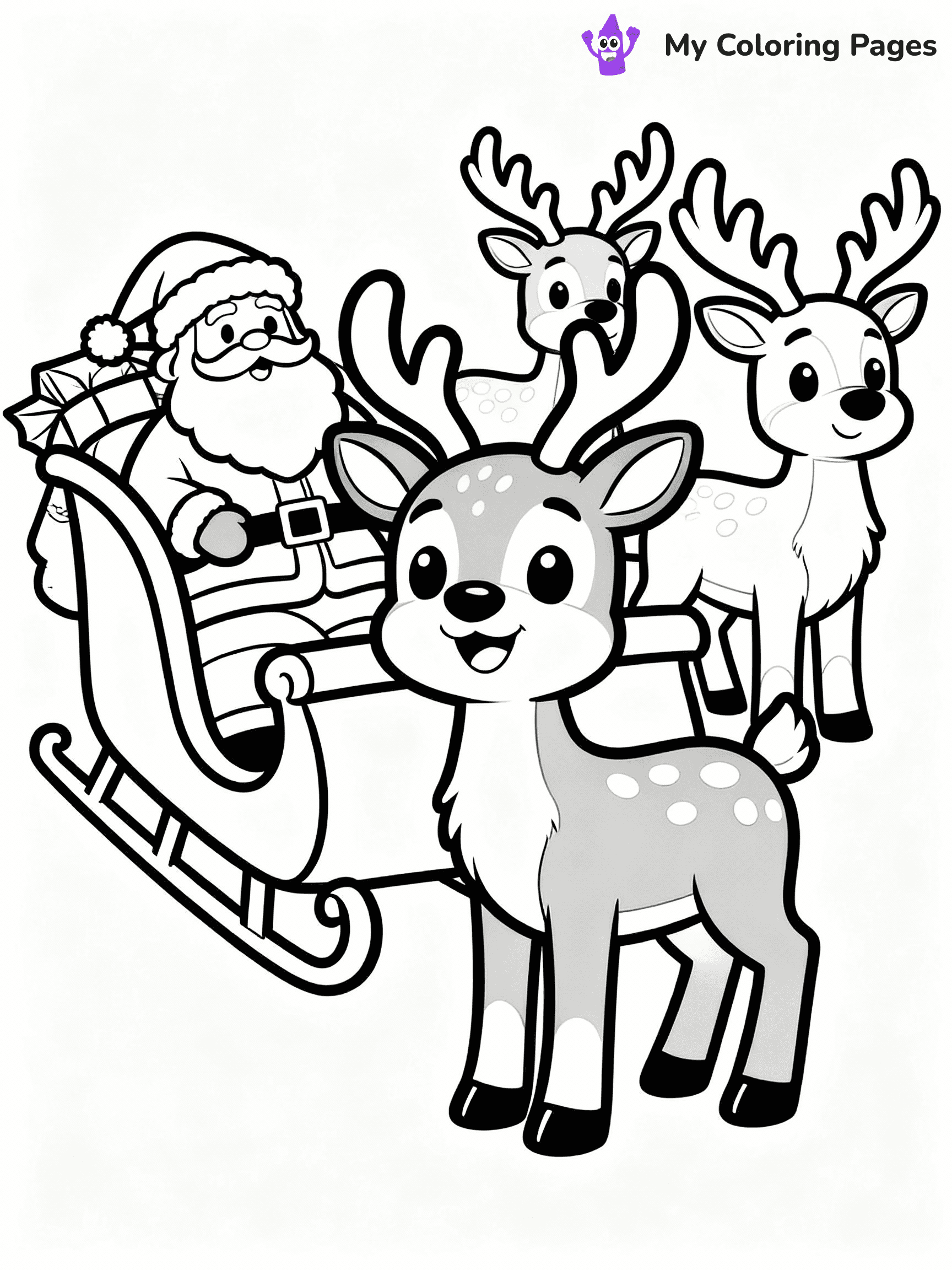 Rudolph Coloring Pages - 8