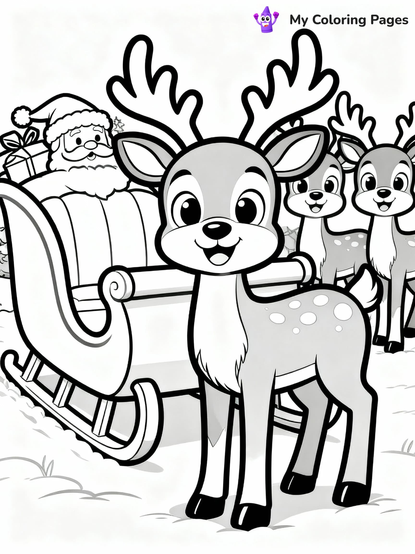 Rudolph Coloring Pages - 5