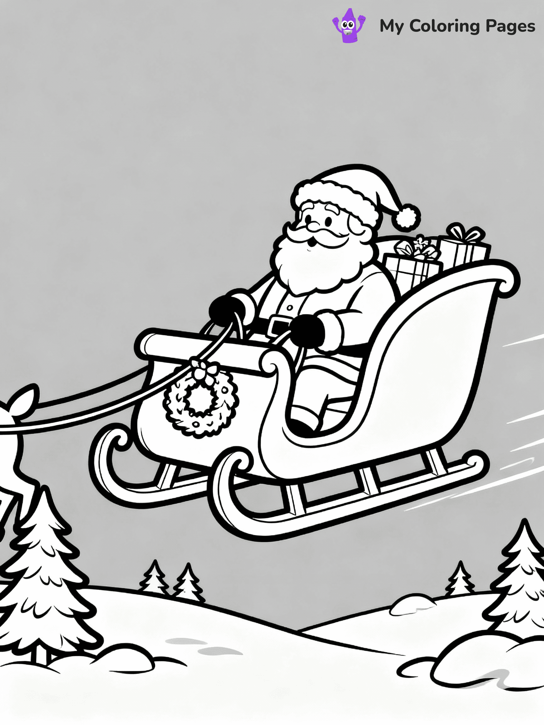 Rudolph Coloring Pages - 3