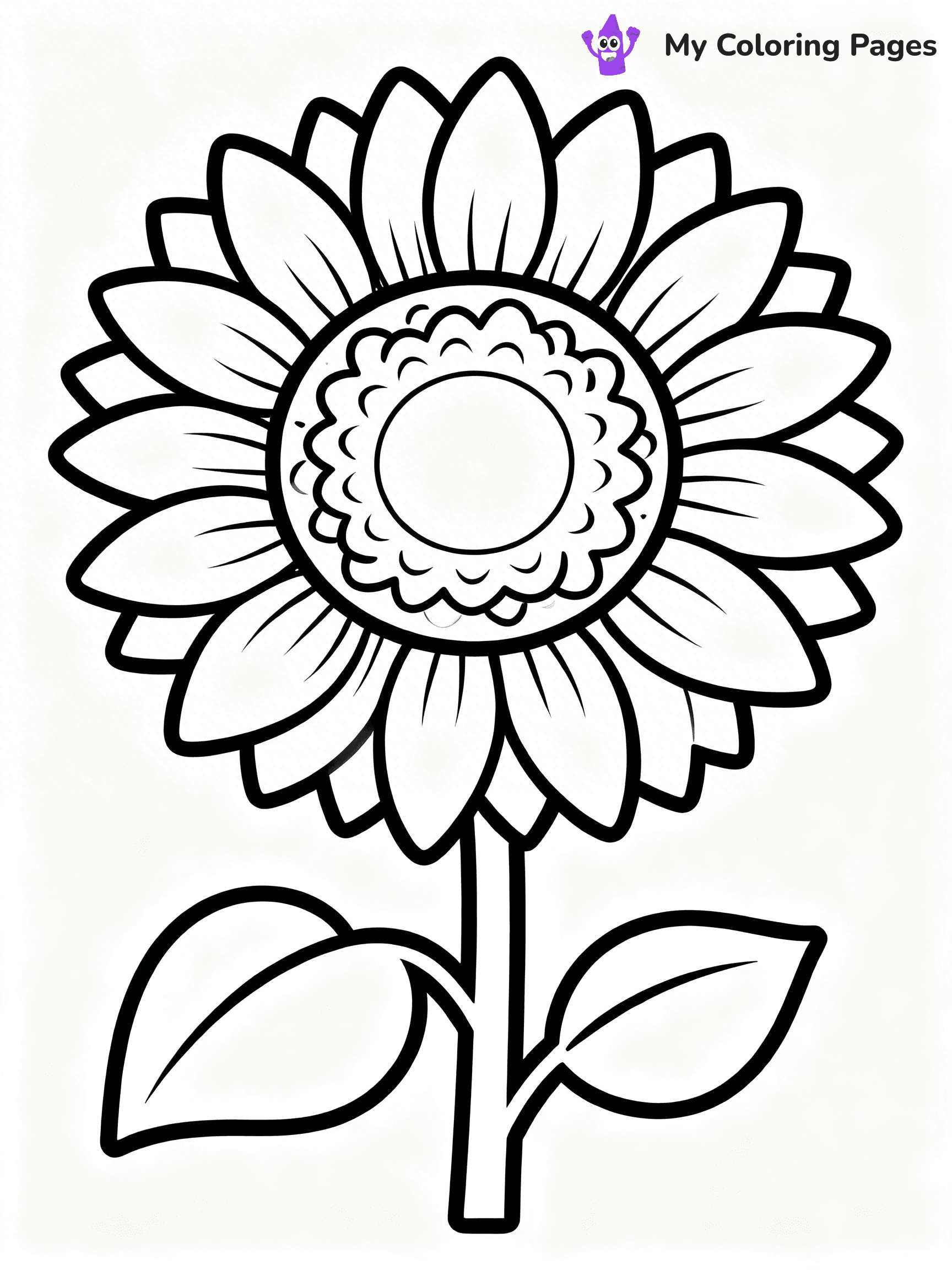 Detailed Flower Coloring Pages - 97