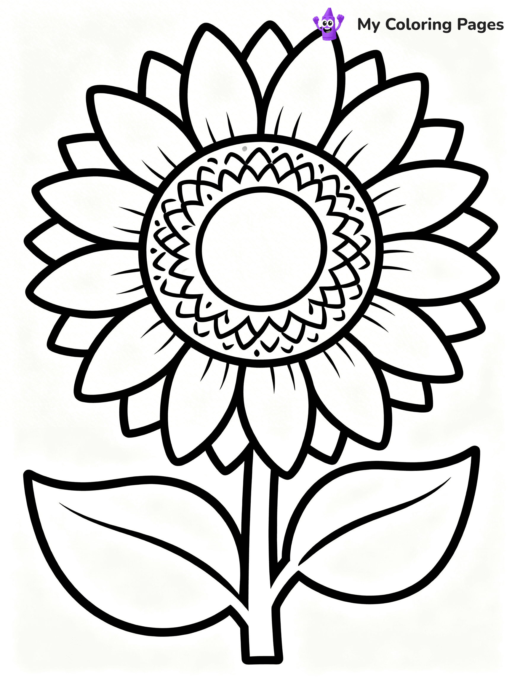 Detailed Flower Coloring Pages - 95