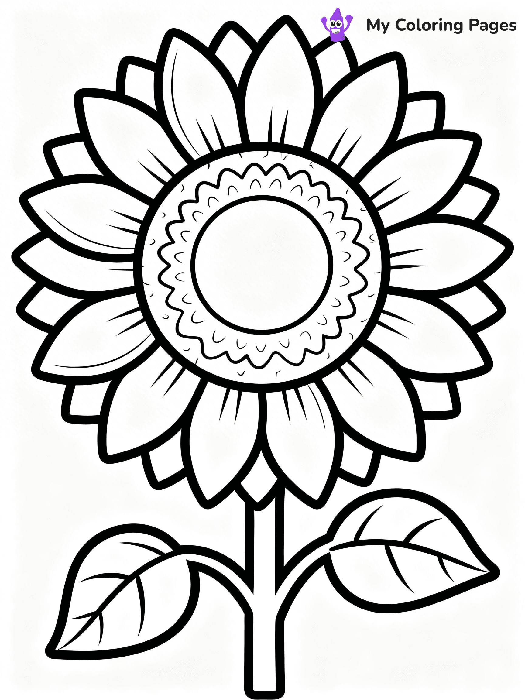 Detailed Flower Coloring Pages - 93