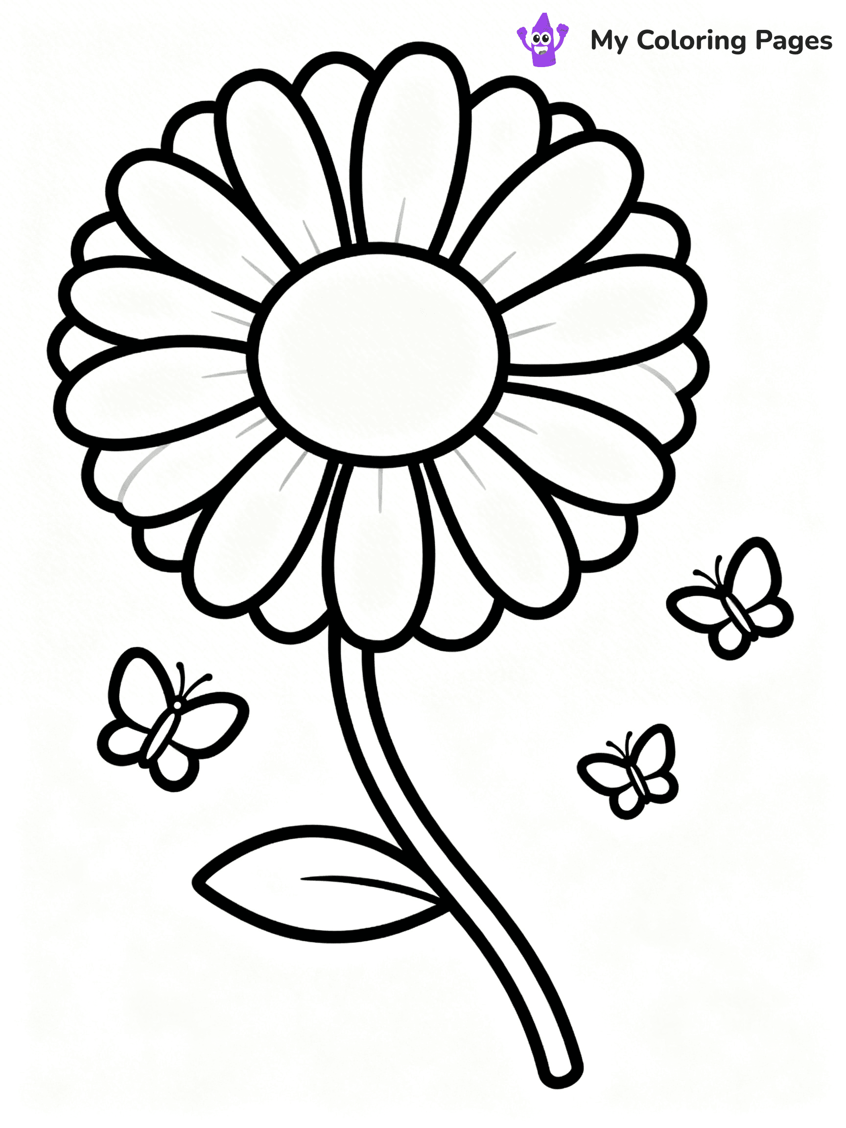 Detailed Flower Coloring Pages - 85