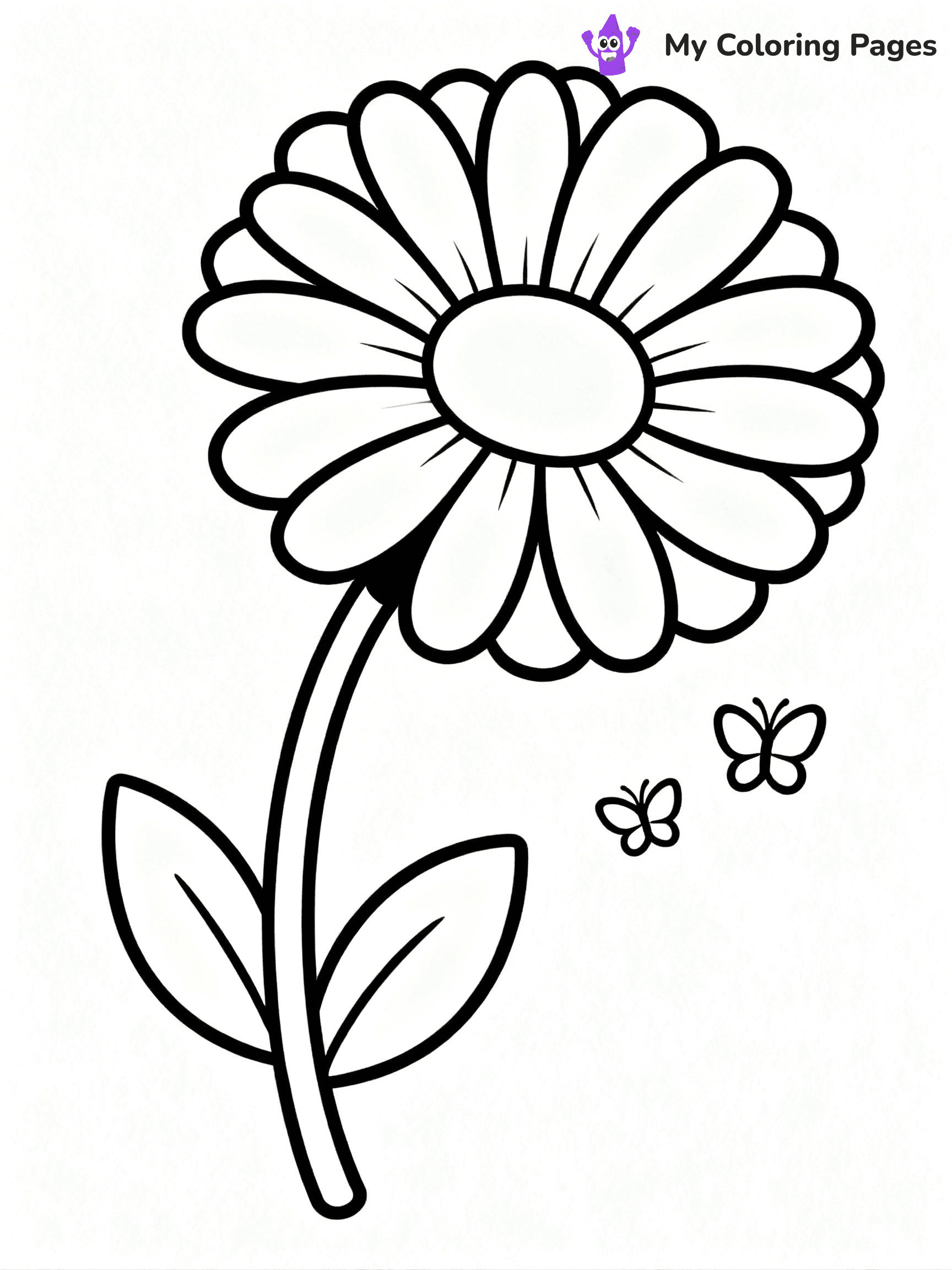Detailed Flower Coloring Pages - 84