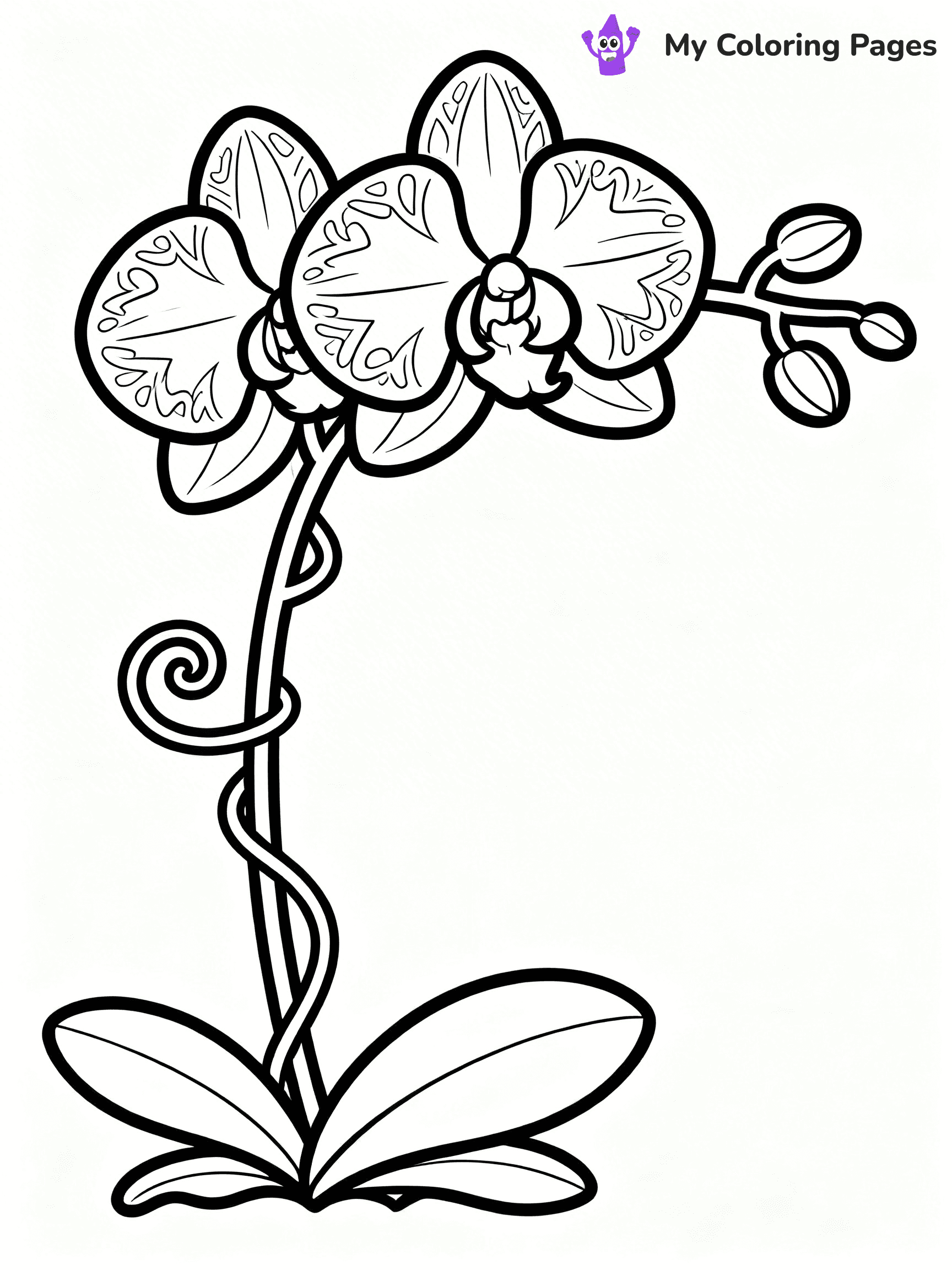 Detailed Flower Coloring Pages - 81