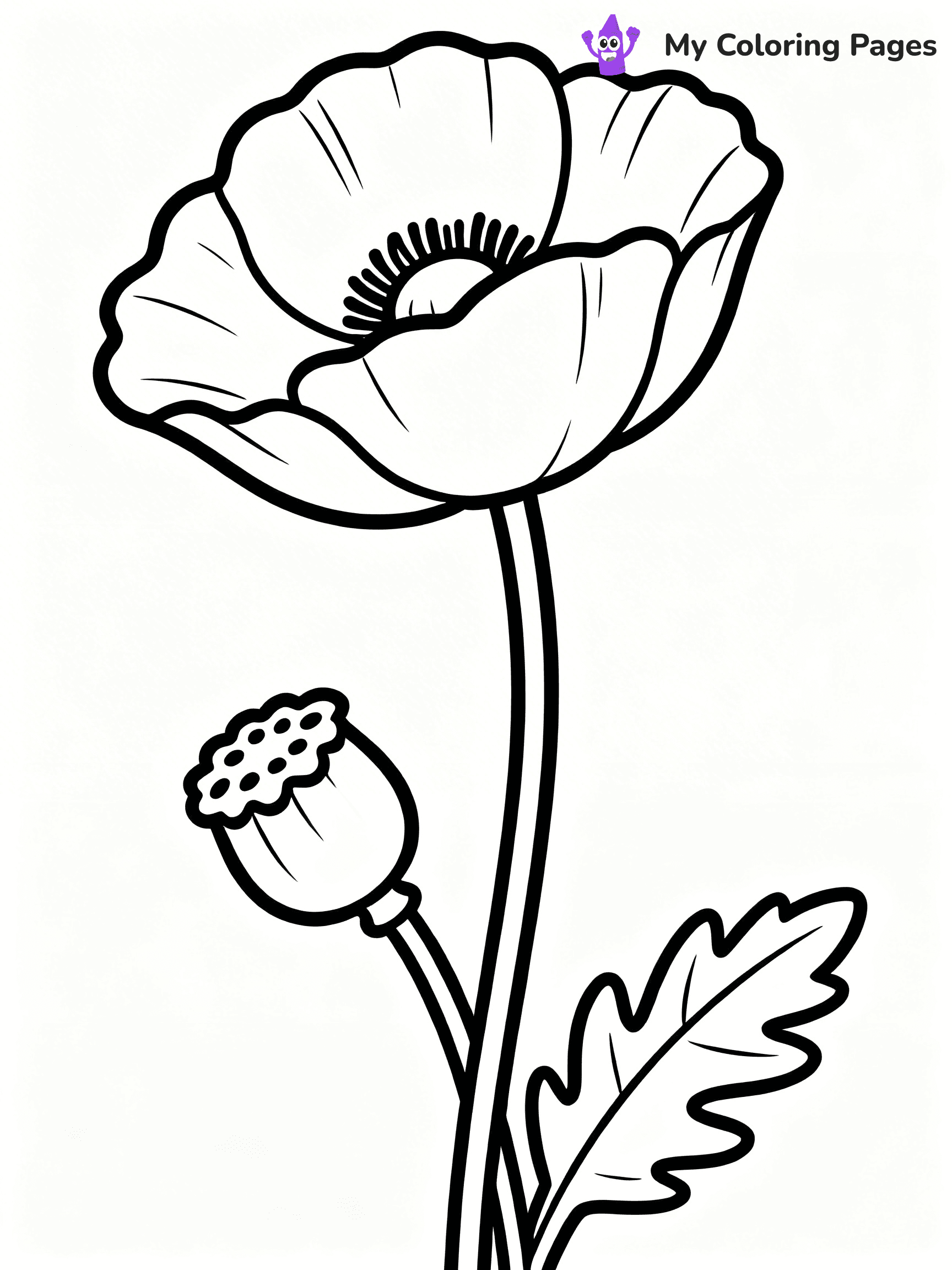 Detailed Flower Coloring Pages - 68