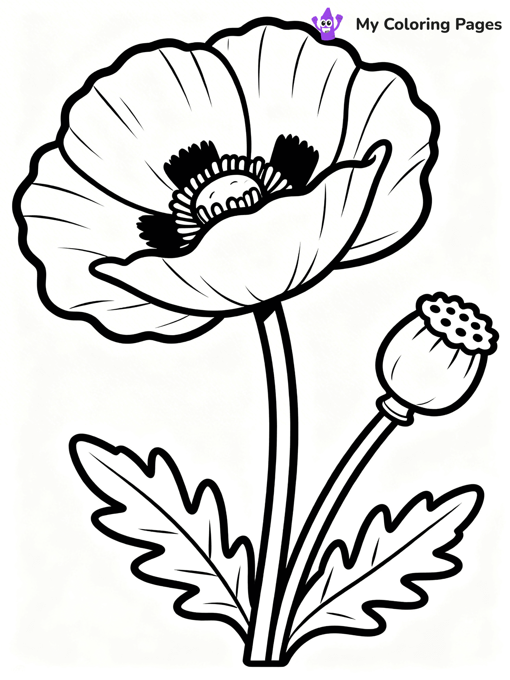 Detailed Flower Coloring Pages - 65