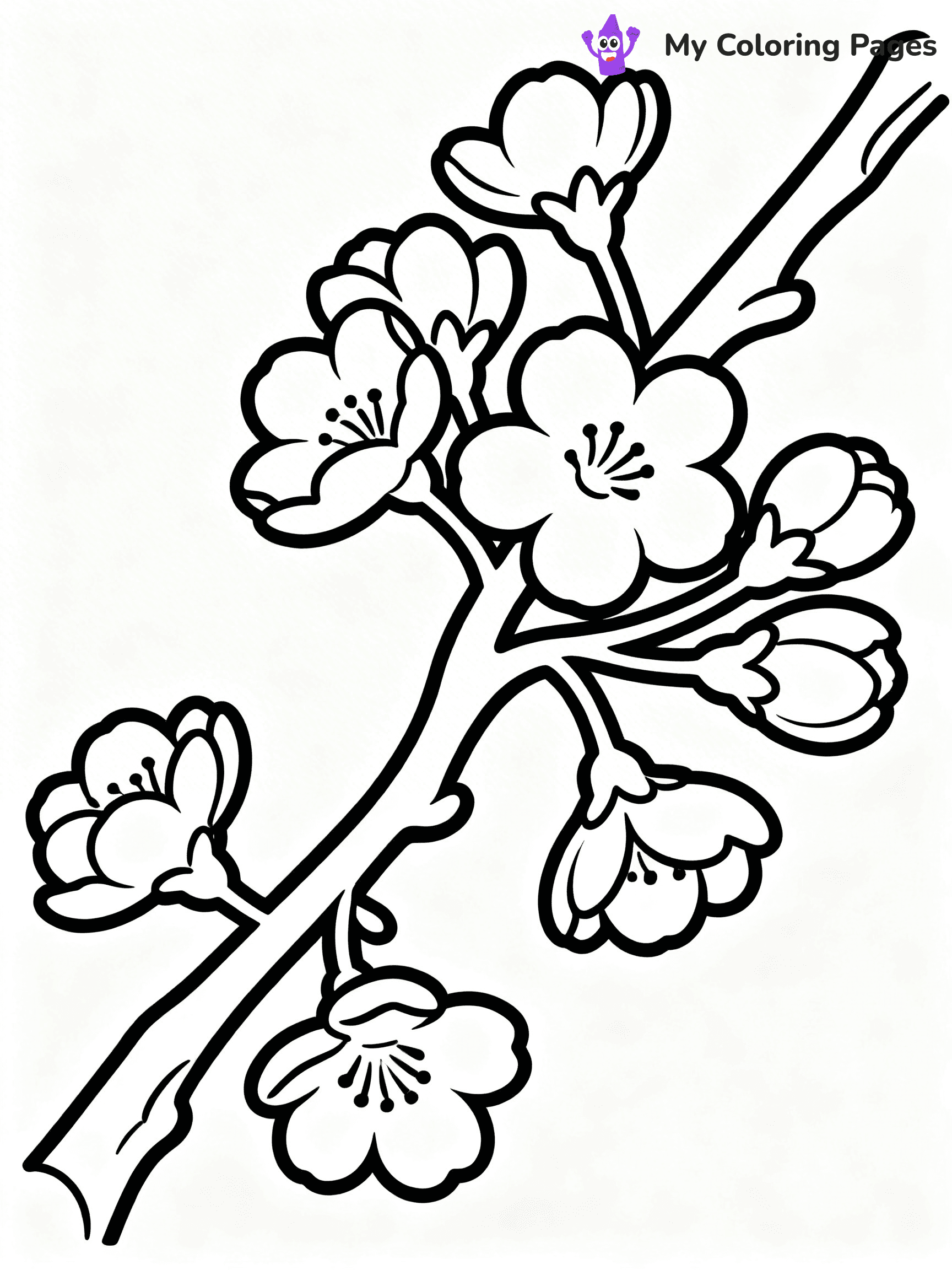 Detailed Flower Coloring Pages - 52