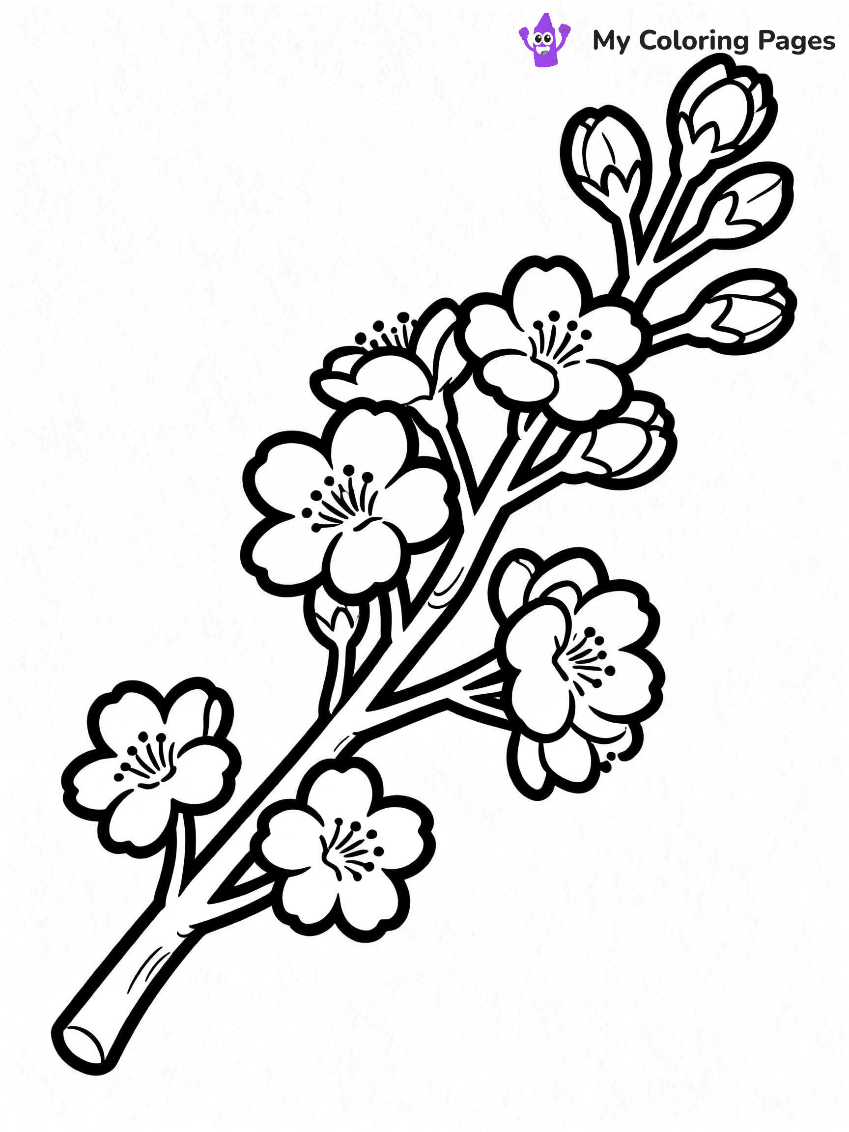 Detailed Flower Coloring Pages - 45