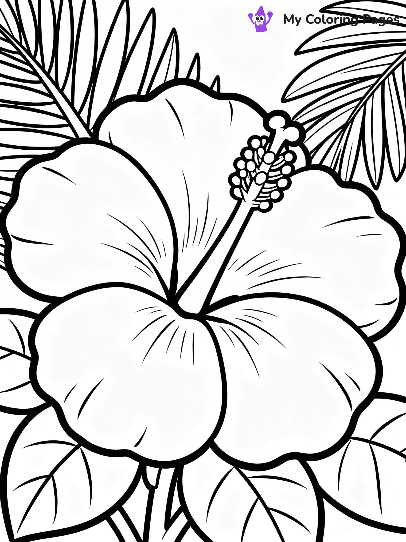 Detailed Flower Coloring Pages - 43