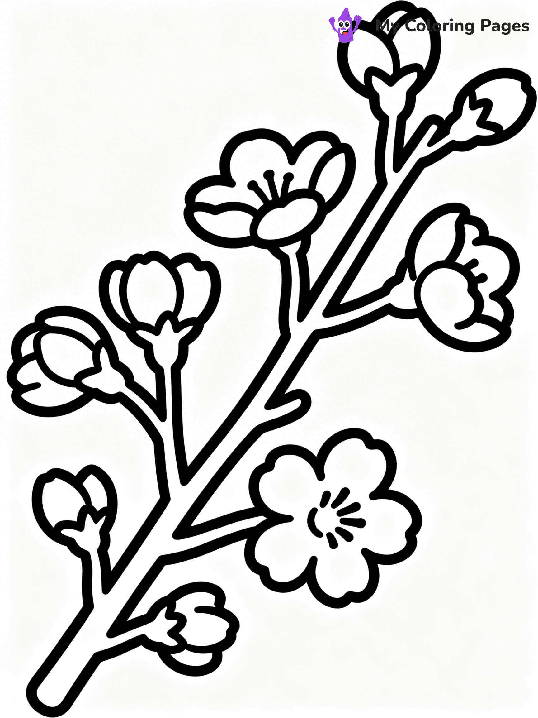 Detailed Flower Coloring Pages - 44