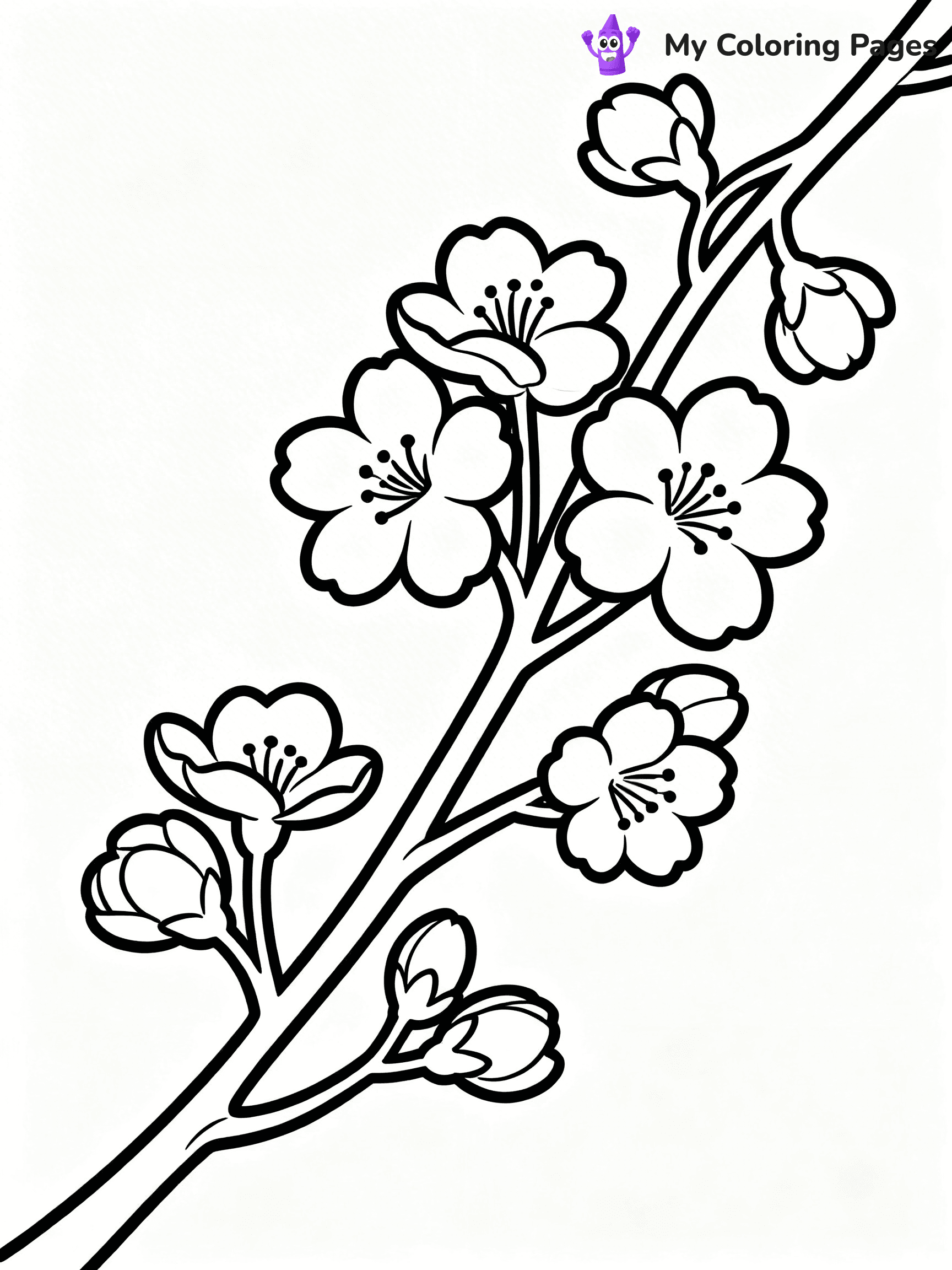 Detailed Flower Coloring Pages - 41