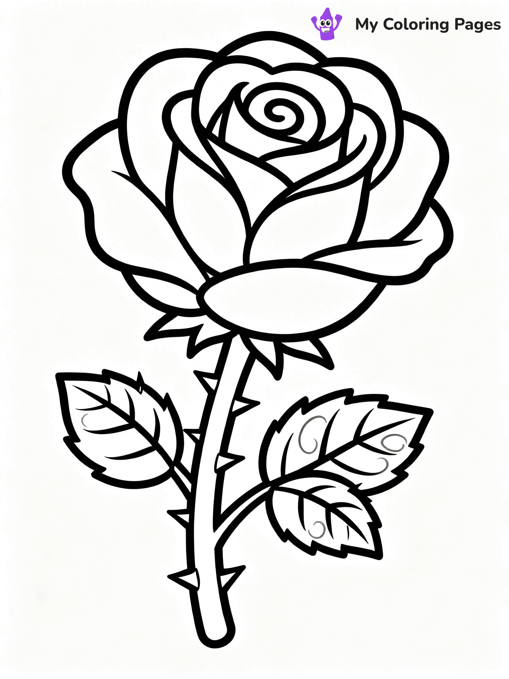 Detailed Flower Coloring Pages - 34