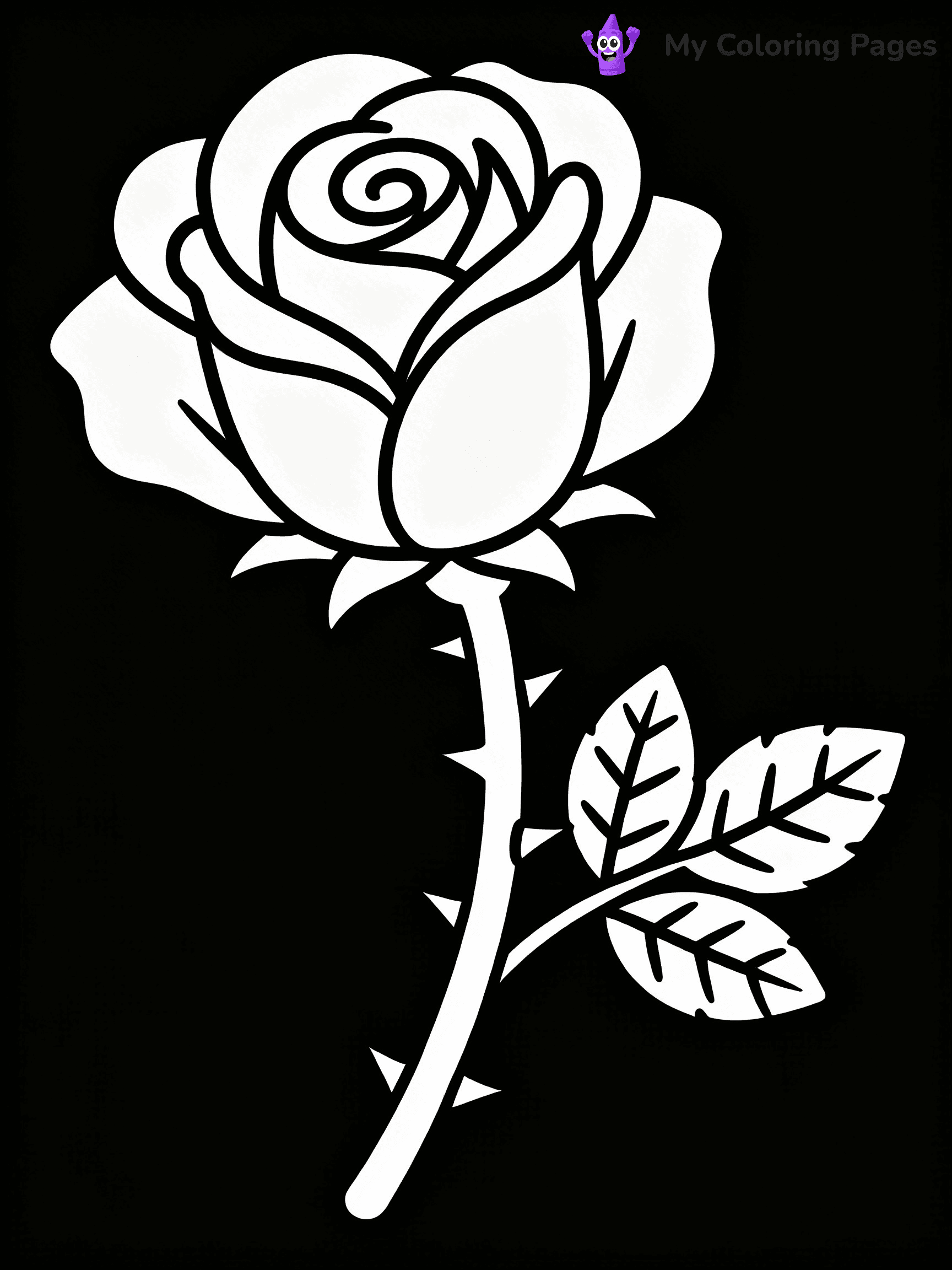 Detailed Flower Coloring Pages - 33