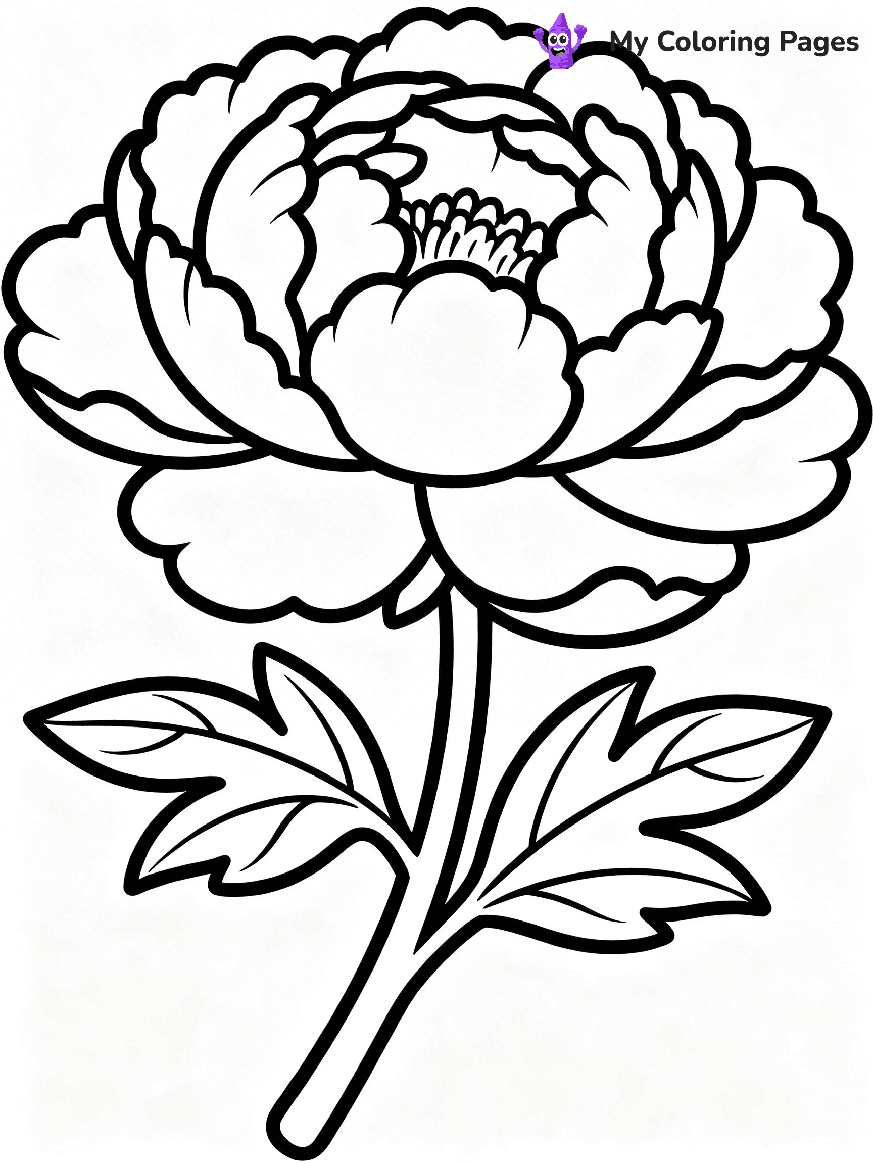 Detailed Flower Coloring Pages - 20