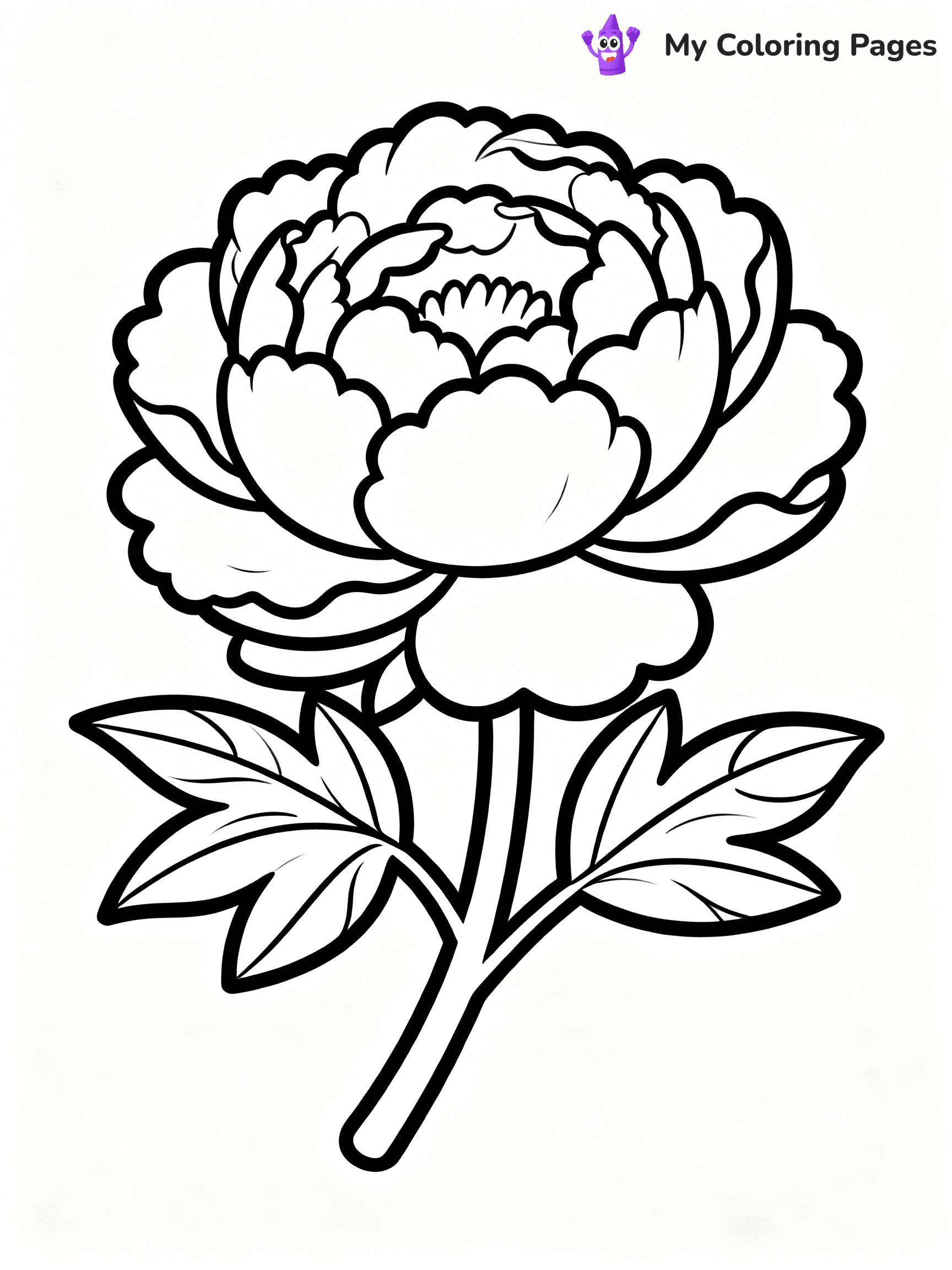 Detailed Flower Coloring Pages - 17