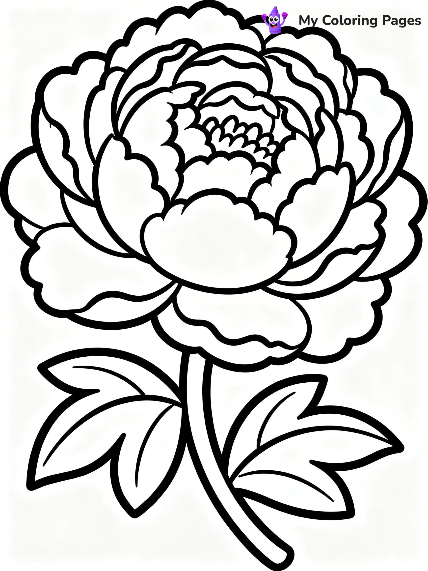 Detailed Flower Coloring Pages - 16