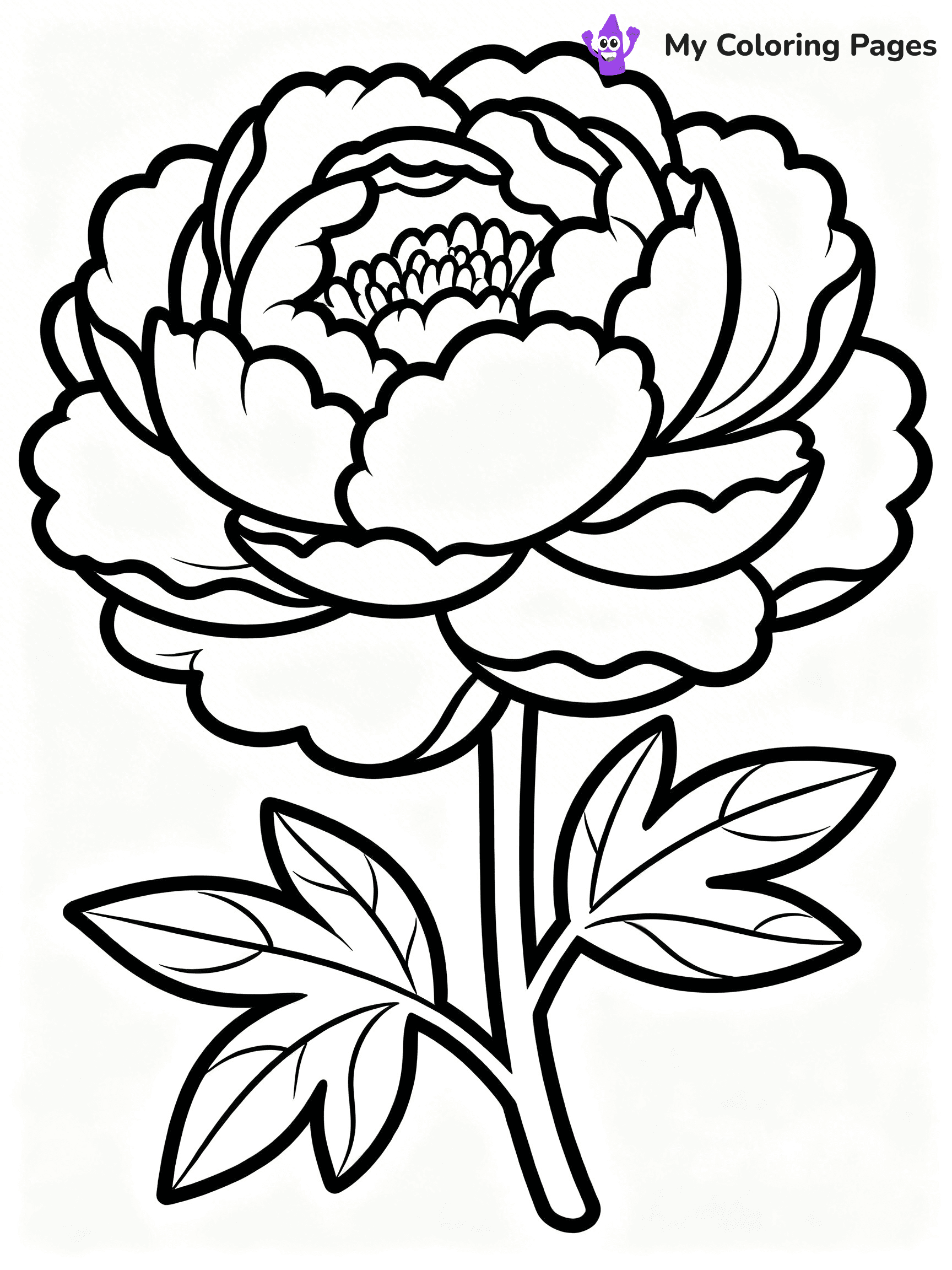 Detailed Flower Coloring Pages - 15