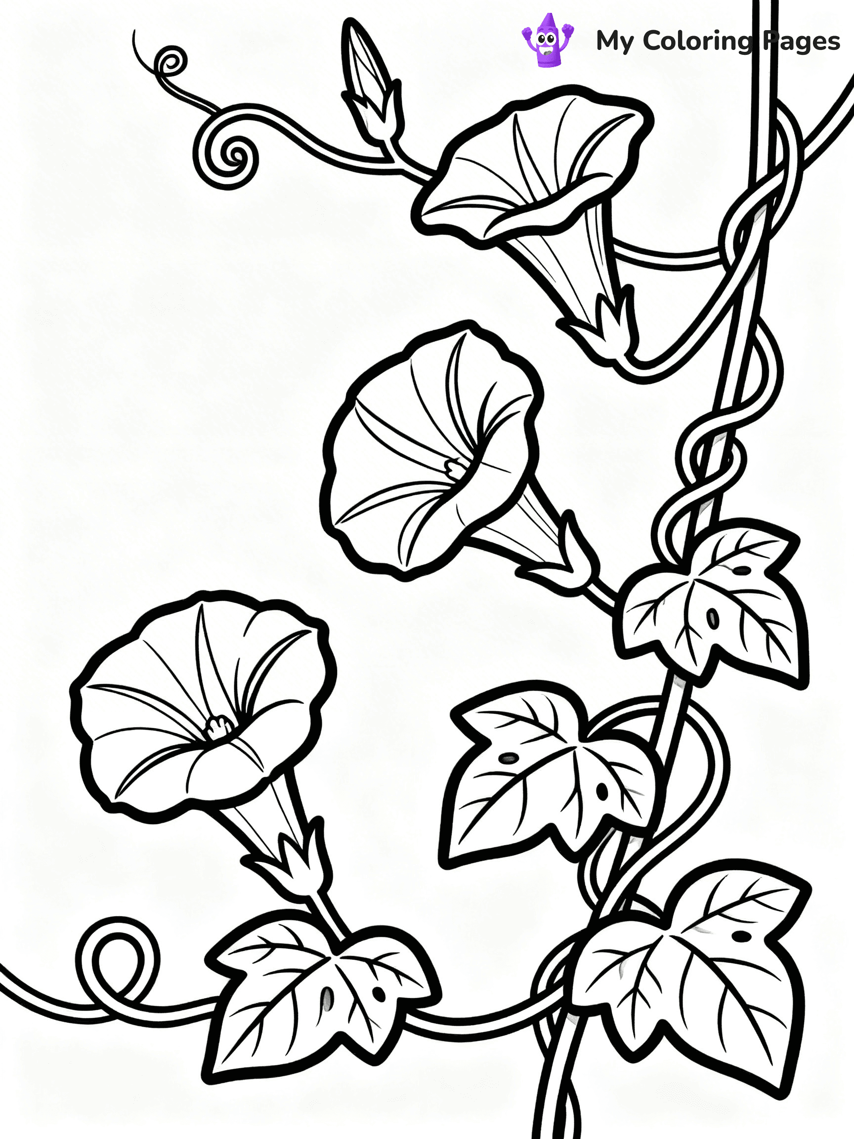 Detailed Flower Coloring Pages - 9