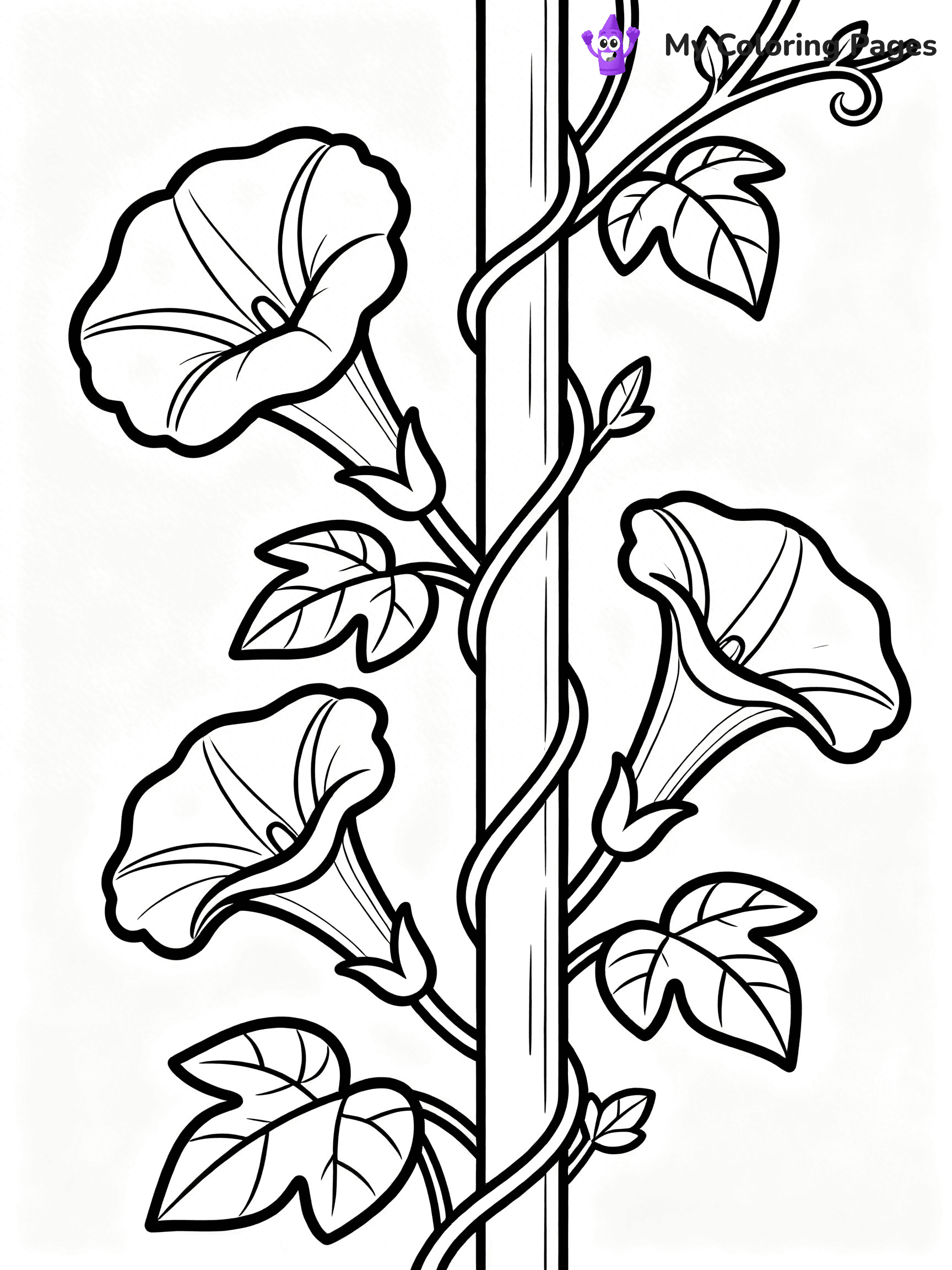 Detailed Flower Coloring Pages - 7
