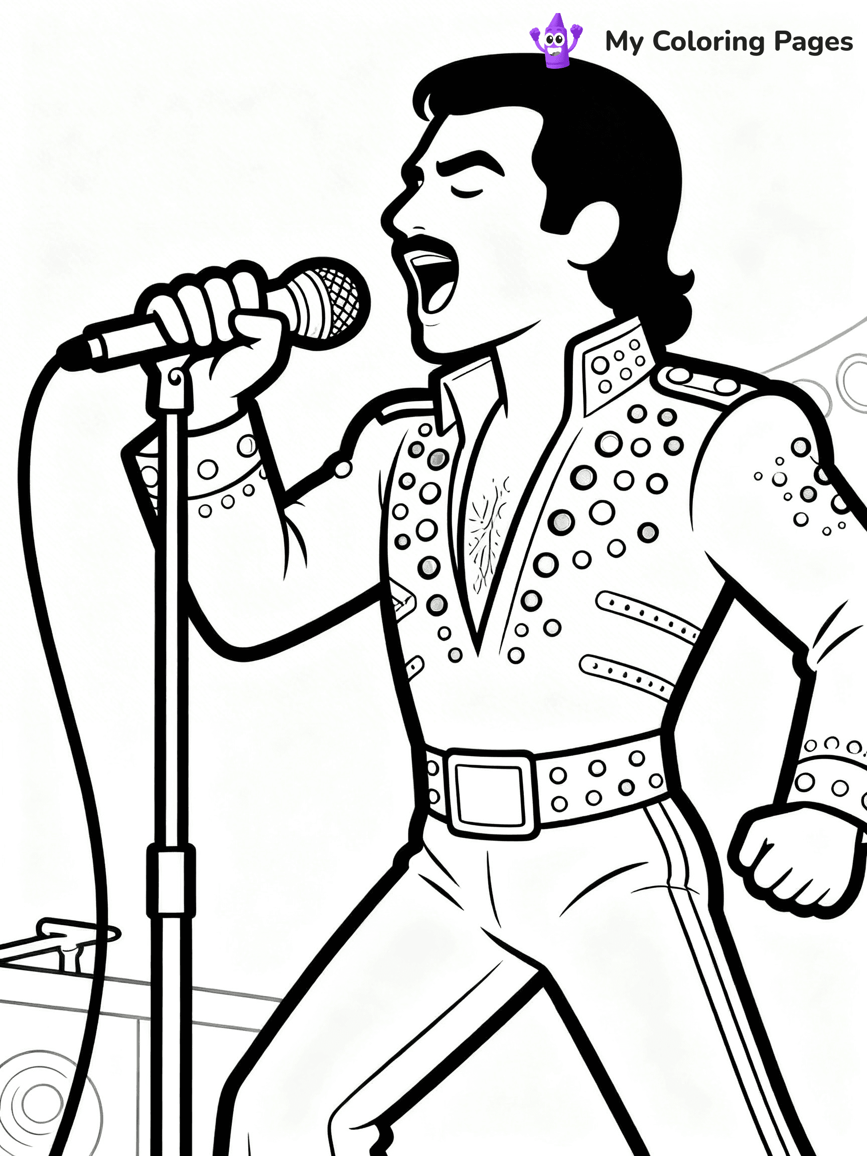 Singer Coloring Pages - 13