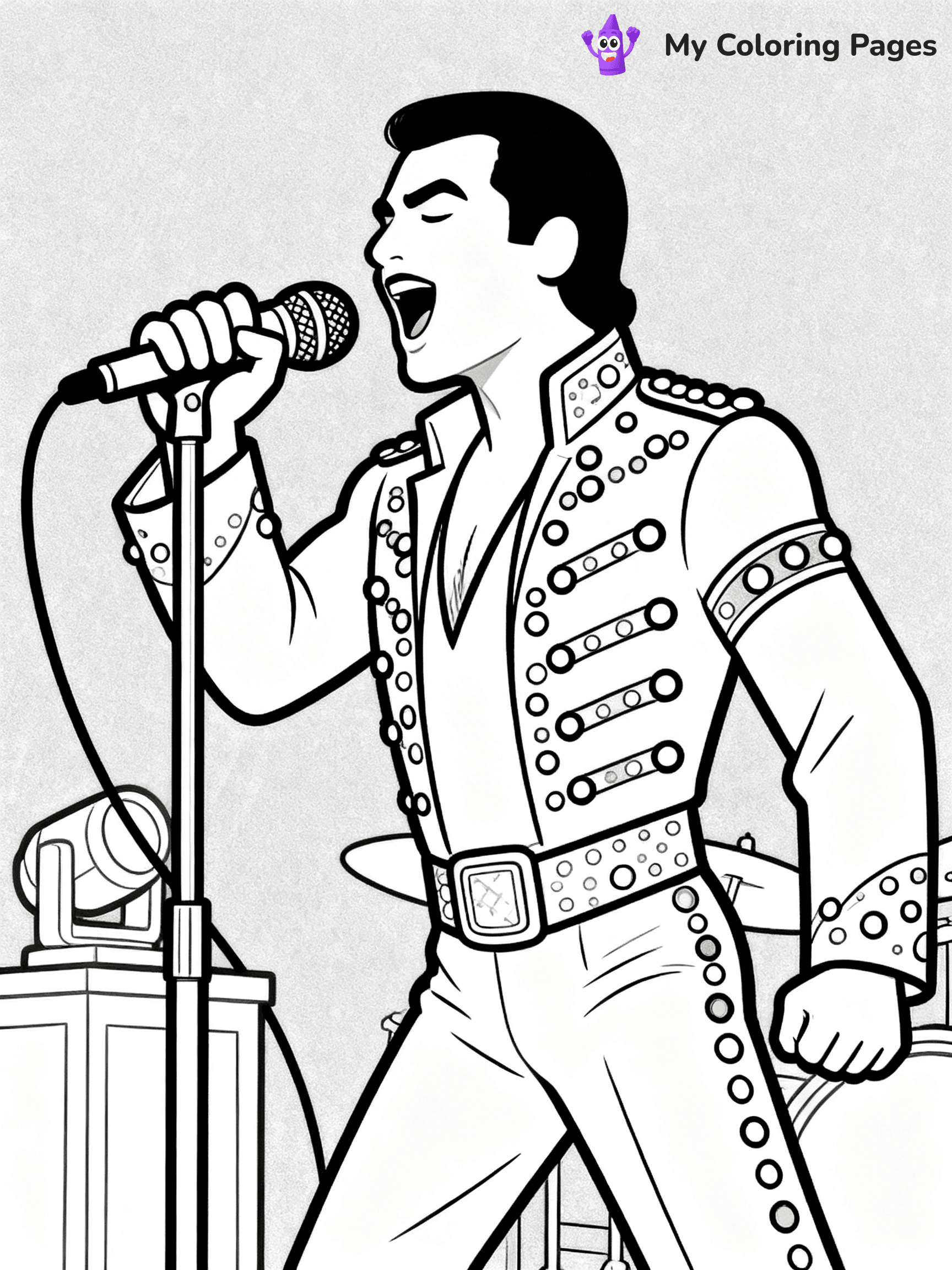Singer Coloring Pages - 12