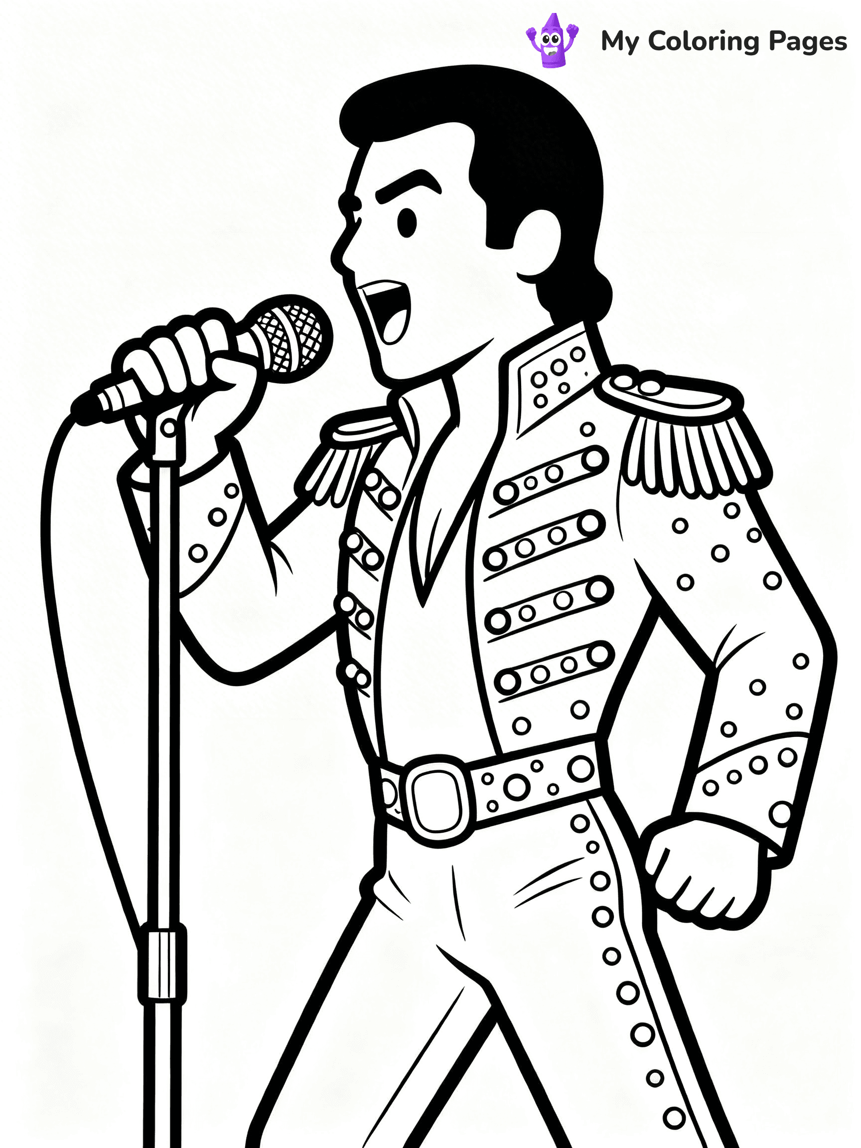 Singer Coloring Pages - 11