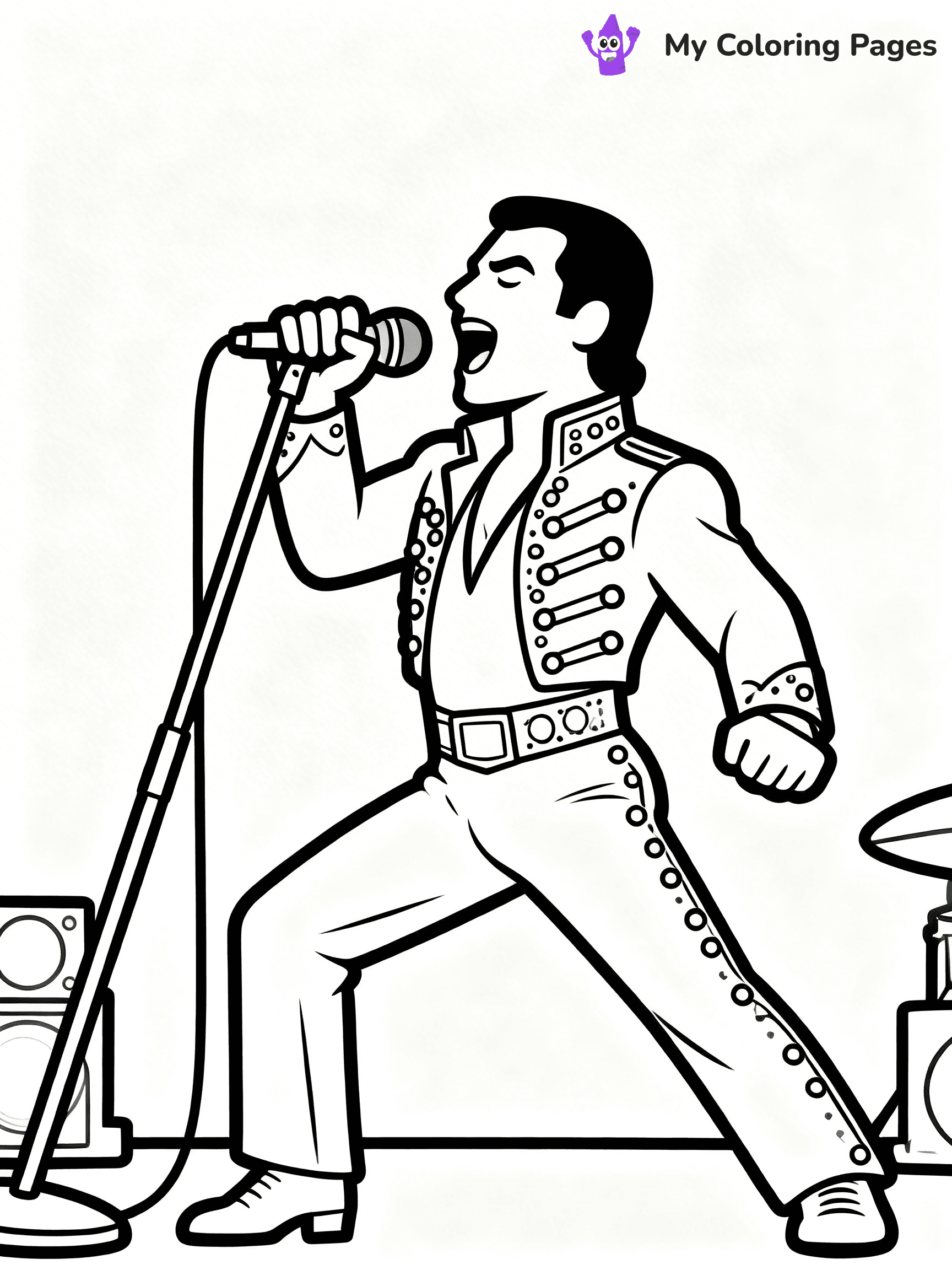 Singer Coloring Pages - 10