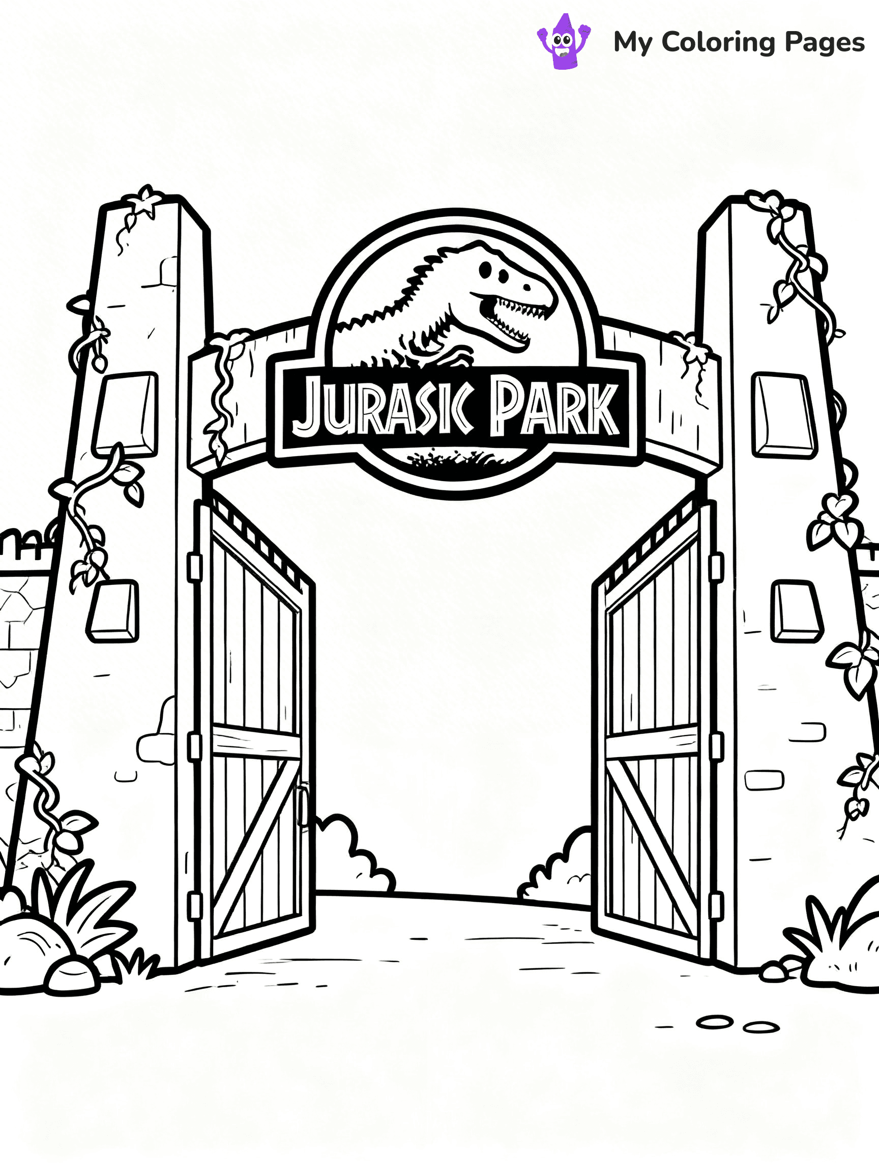 Jurassic Park Coloring Pages - 8